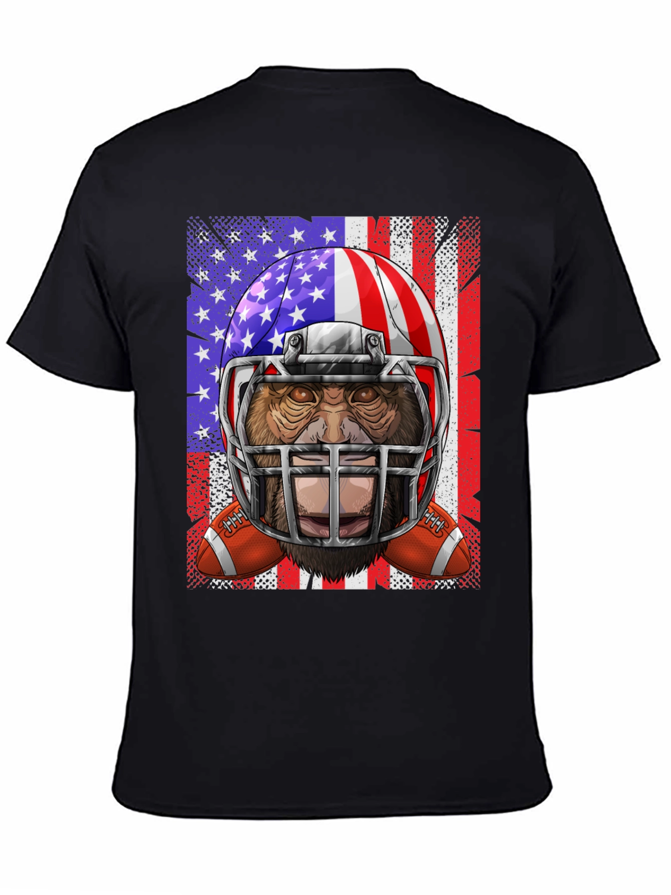 American Football Bigfoot Graphic Tee