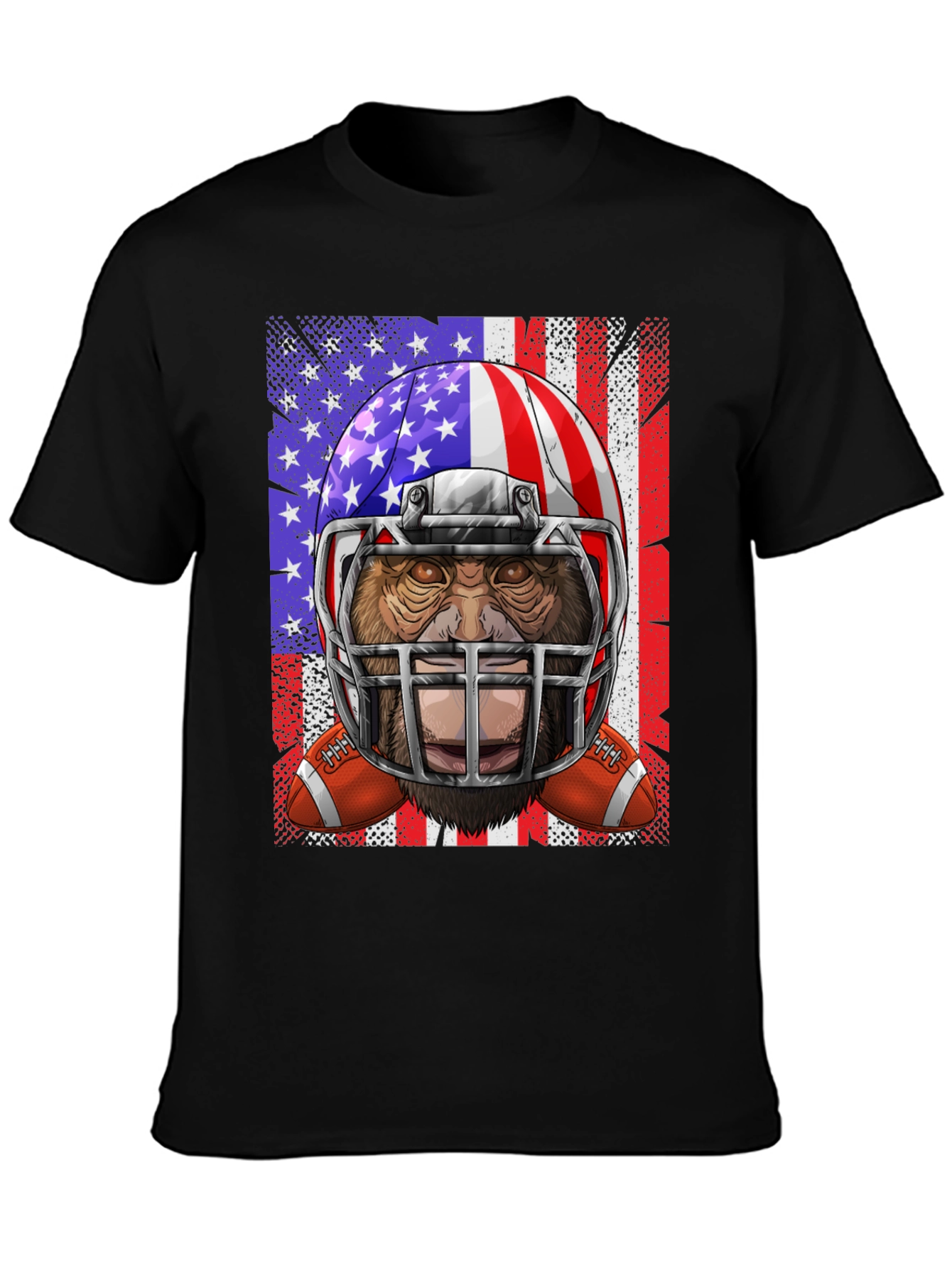 American Football Bigfoot Graphic Tee