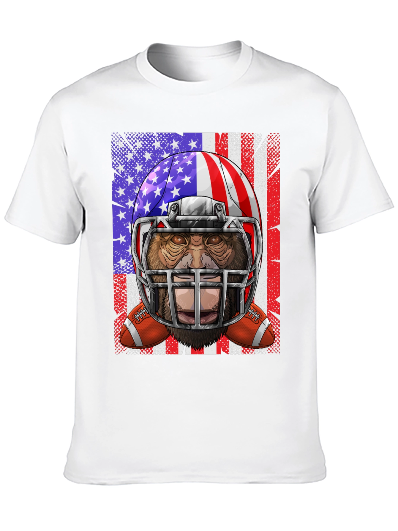 American Football Bigfoot Graphic Tee