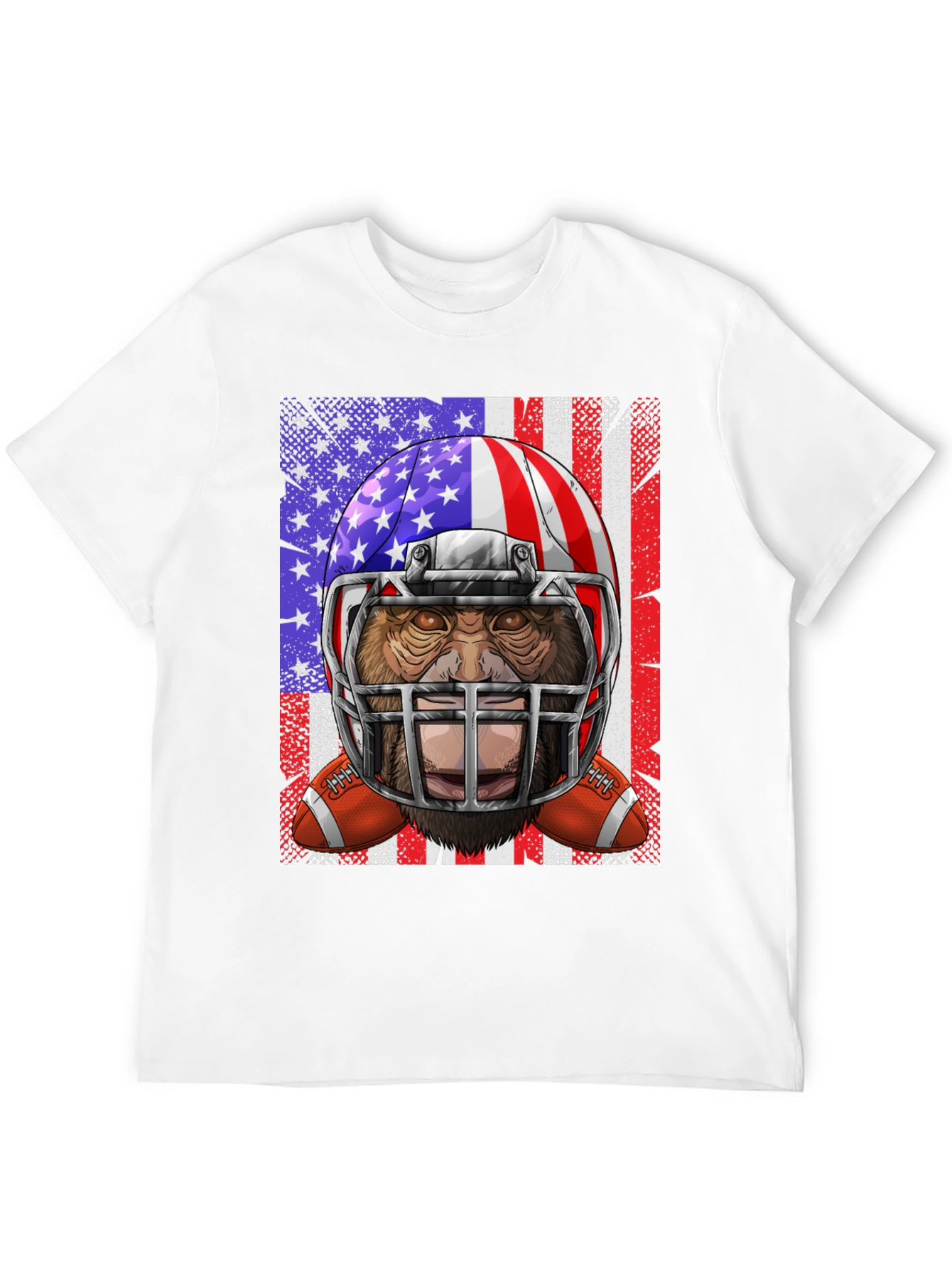 American Football Bigfoot Graphic Tee
