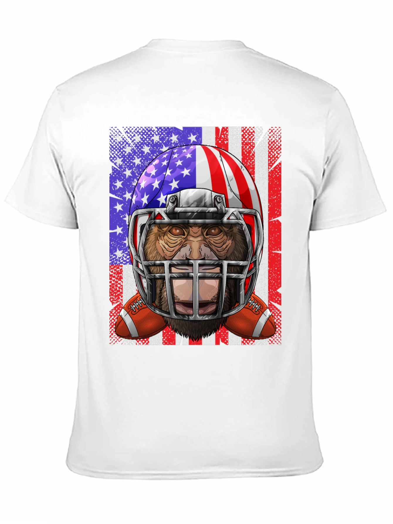 American Football Bigfoot Graphic Tee