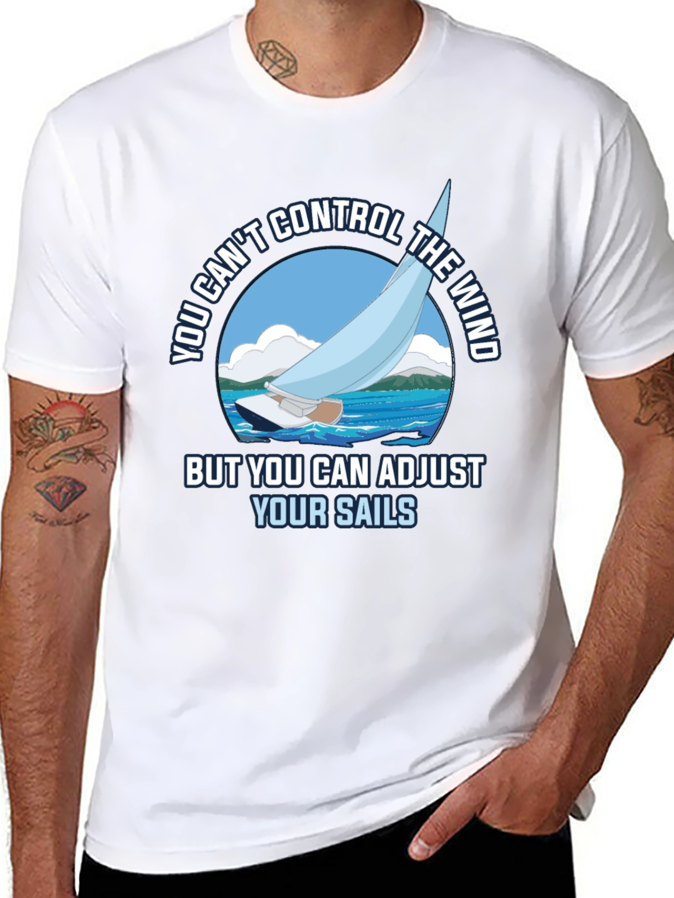 Sailing T-Shirt - Adjust Your Sails Graphic Tee
