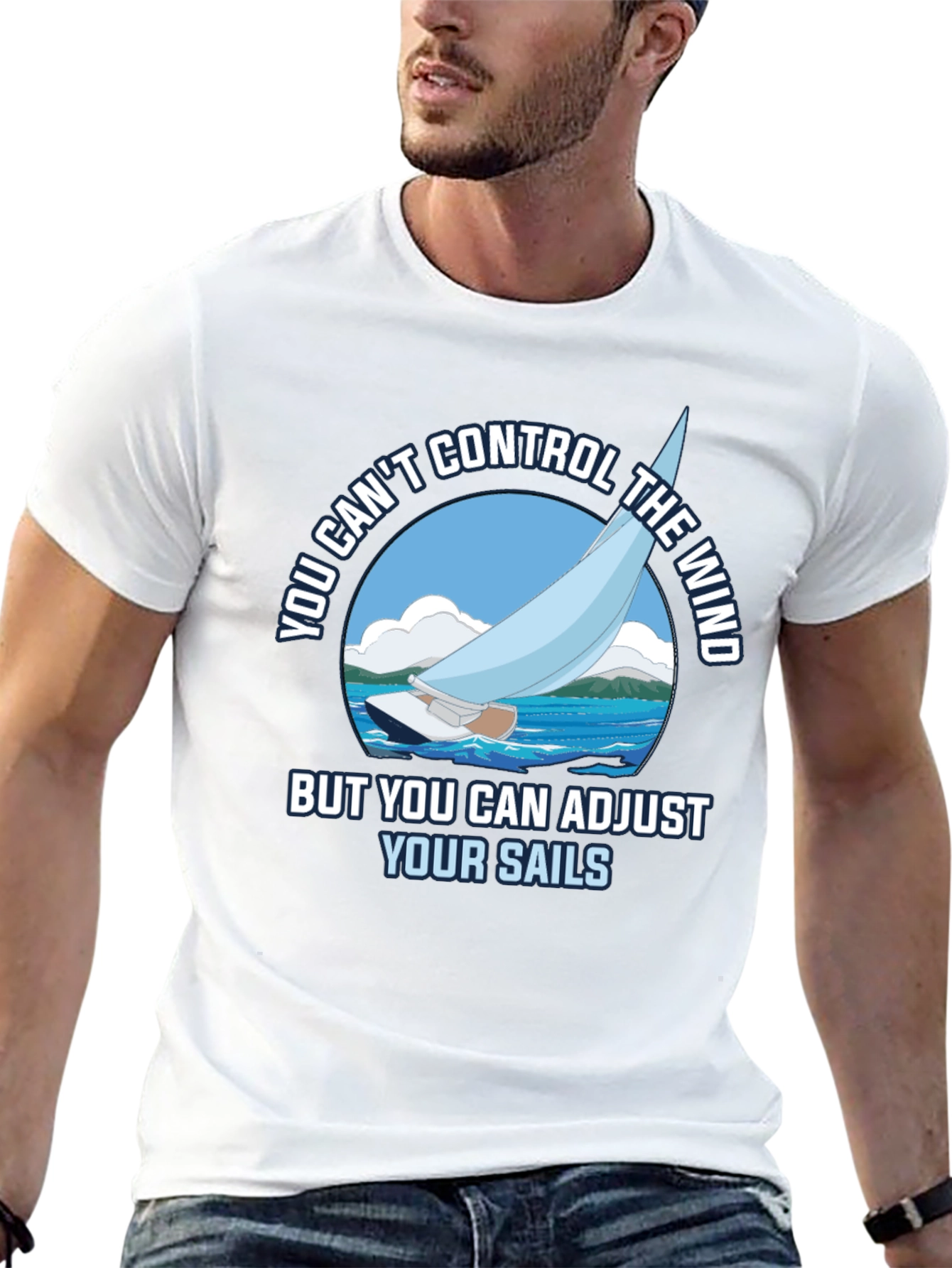 Sailing T-Shirt - Adjust Your Sails Graphic Tee
