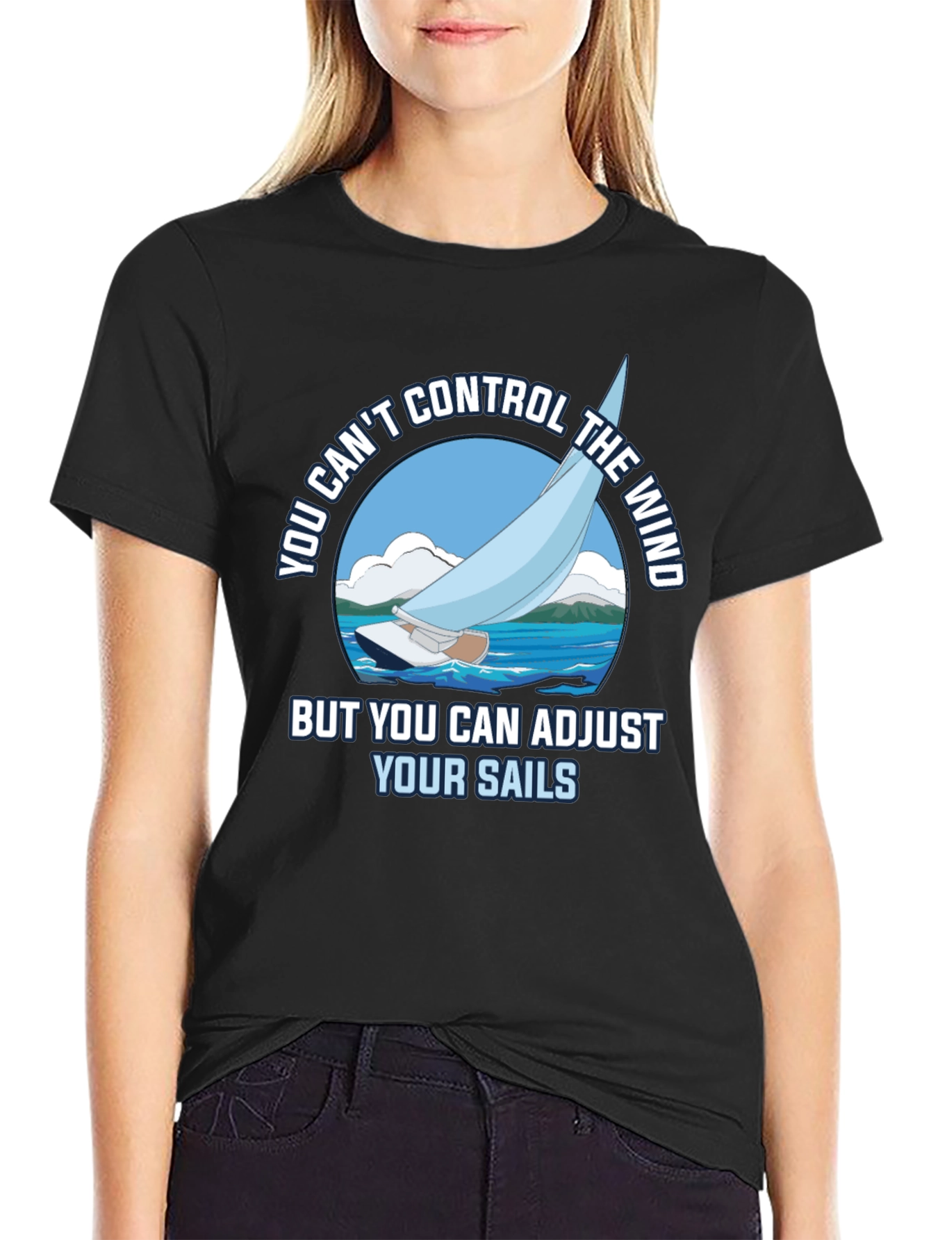Sailing T-Shirt - Adjust Your Sails Graphic Tee