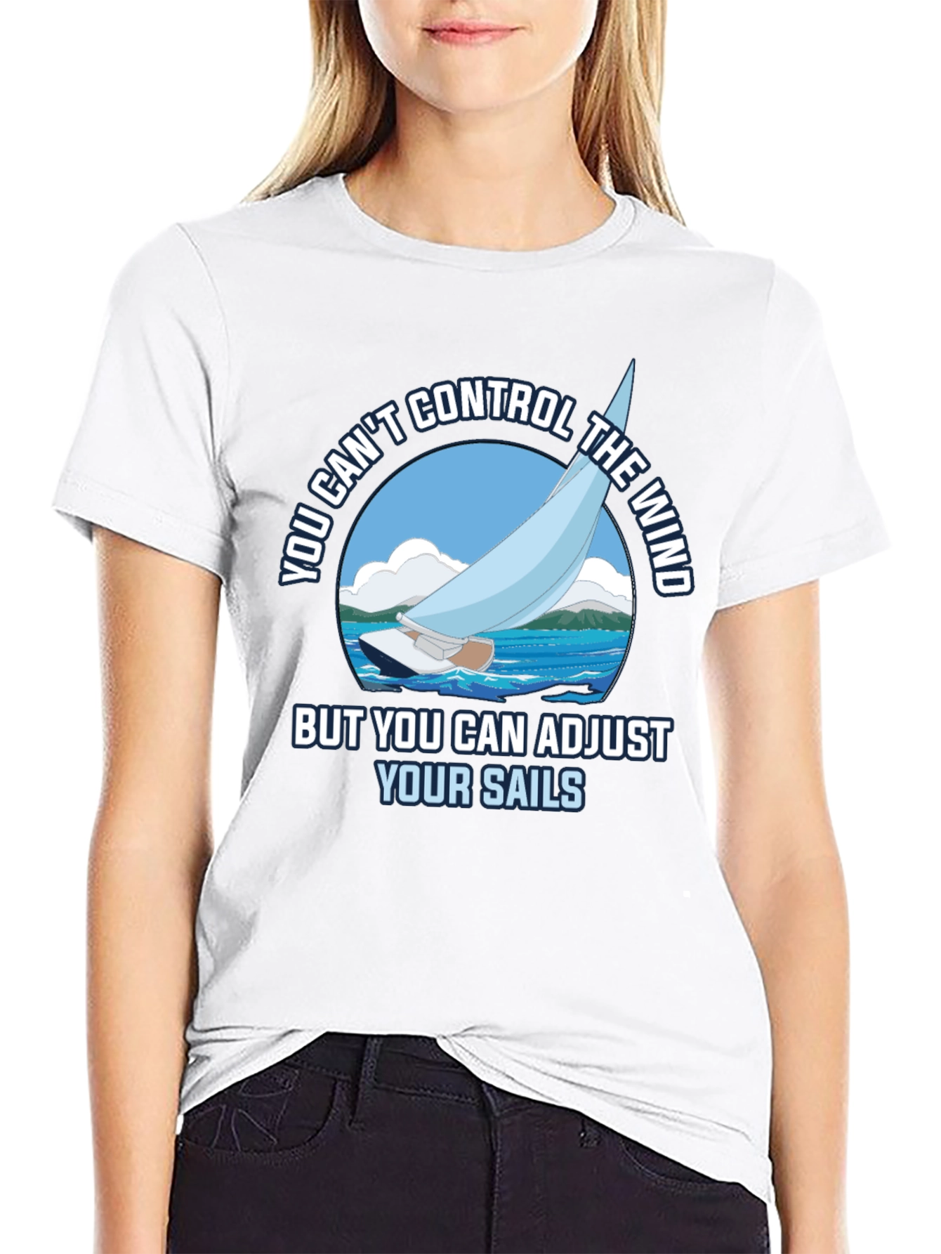 Sailing T-Shirt - Adjust Your Sails Graphic Tee