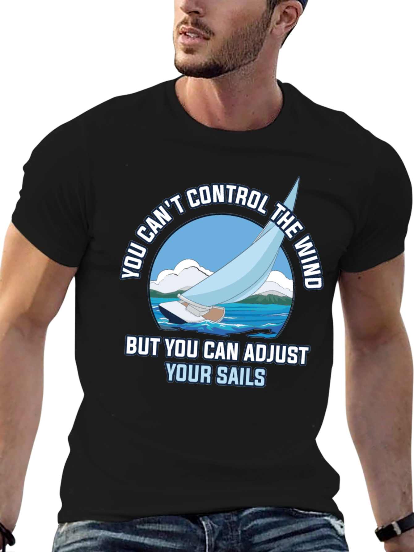 Sailing T-Shirt - Adjust Your Sails Graphic Tee