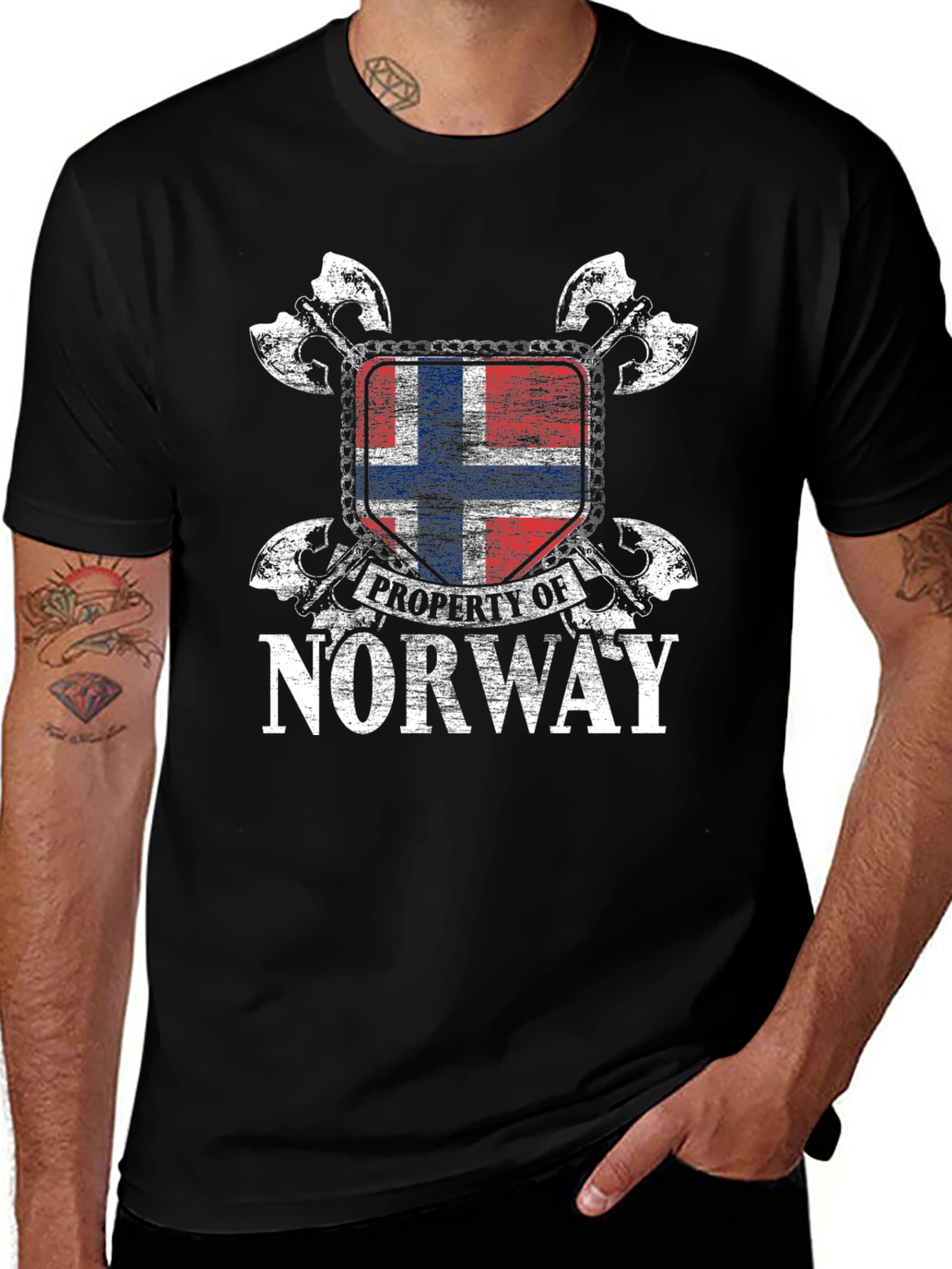 Property of Norway T-Shirt - Mens Black Tee