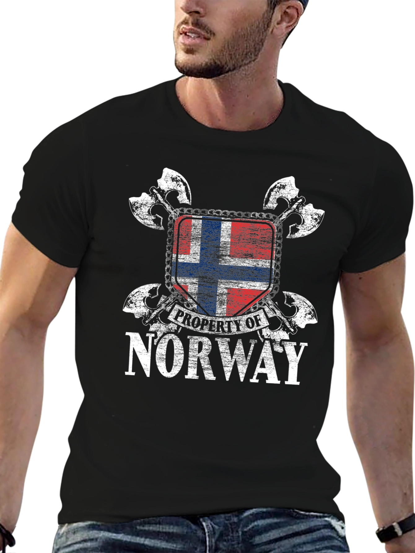 Property of Norway T-Shirt - Mens Black Tee