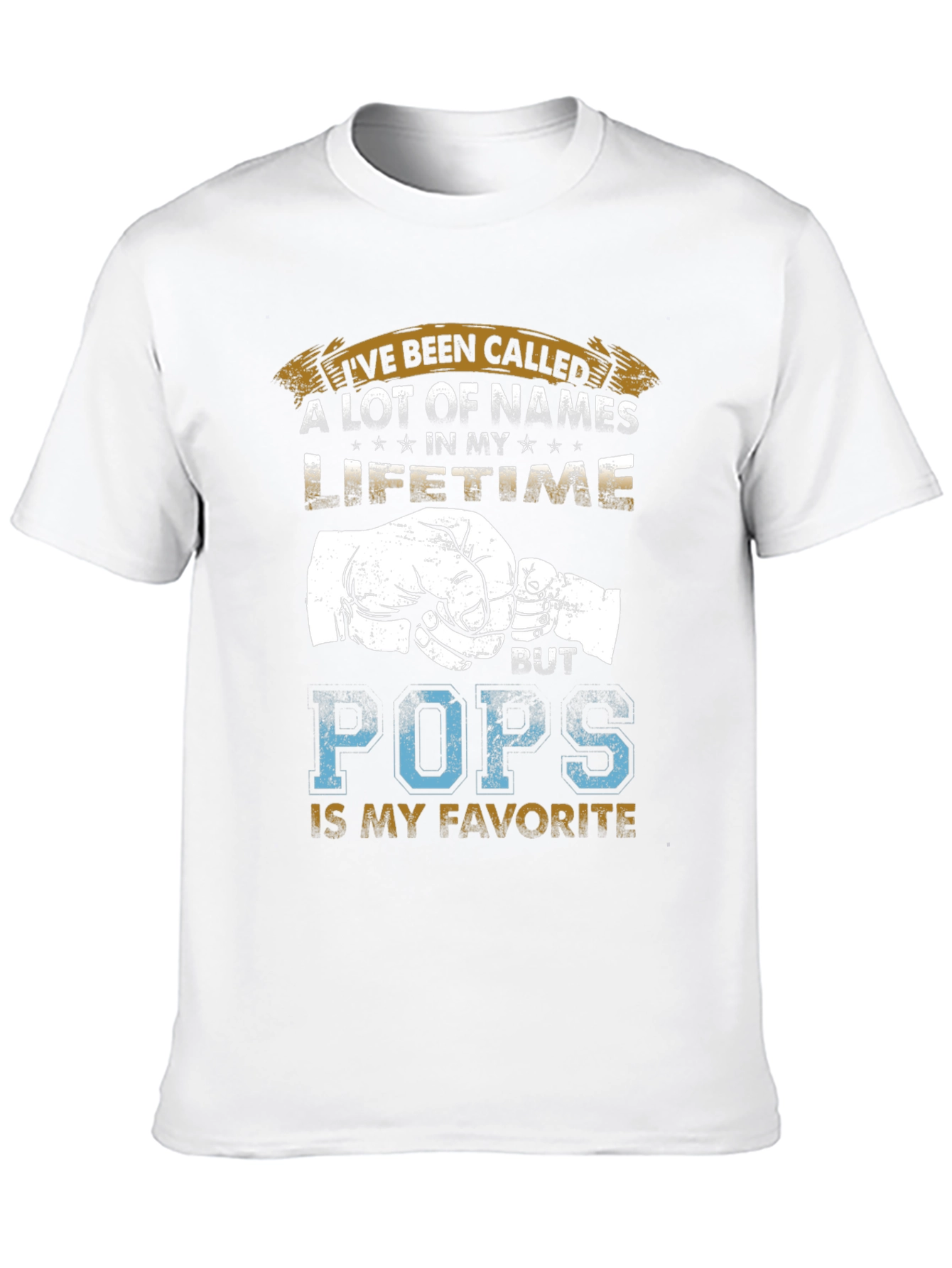 Pops Favorite Name T-Shirt - Fathers Day Gift