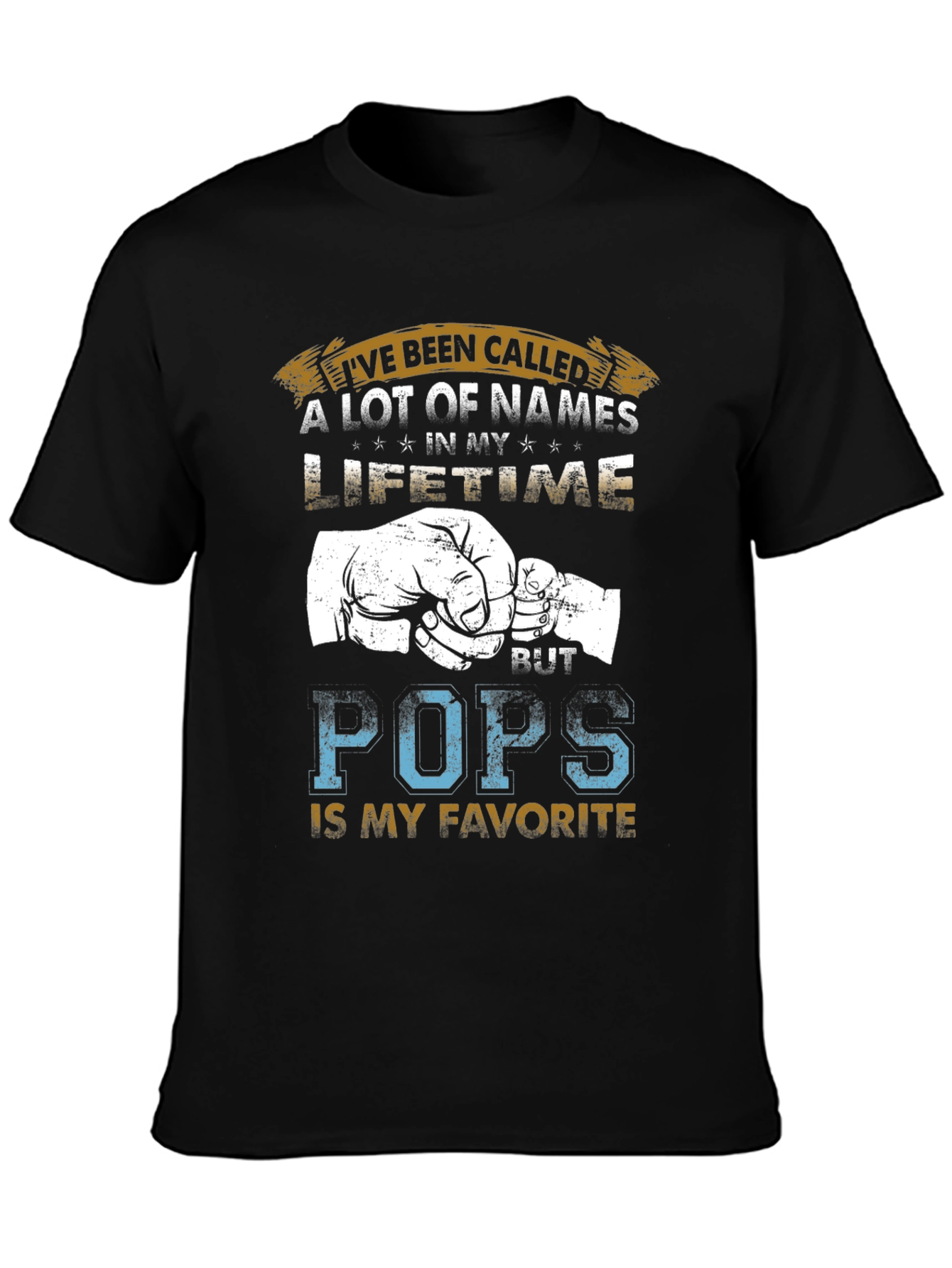 Pops Favorite Name T-Shirt - Fathers Day Gift