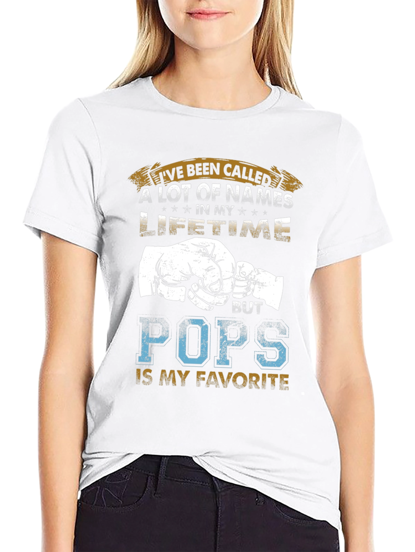 Pops Favorite Name T-Shirt - Fathers Day Gift