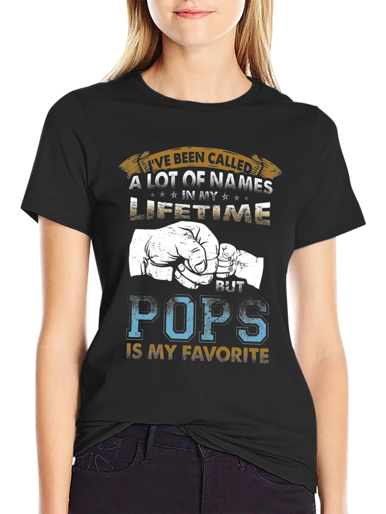 Pops Favorite Name T-Shirt - Fathers Day Gift