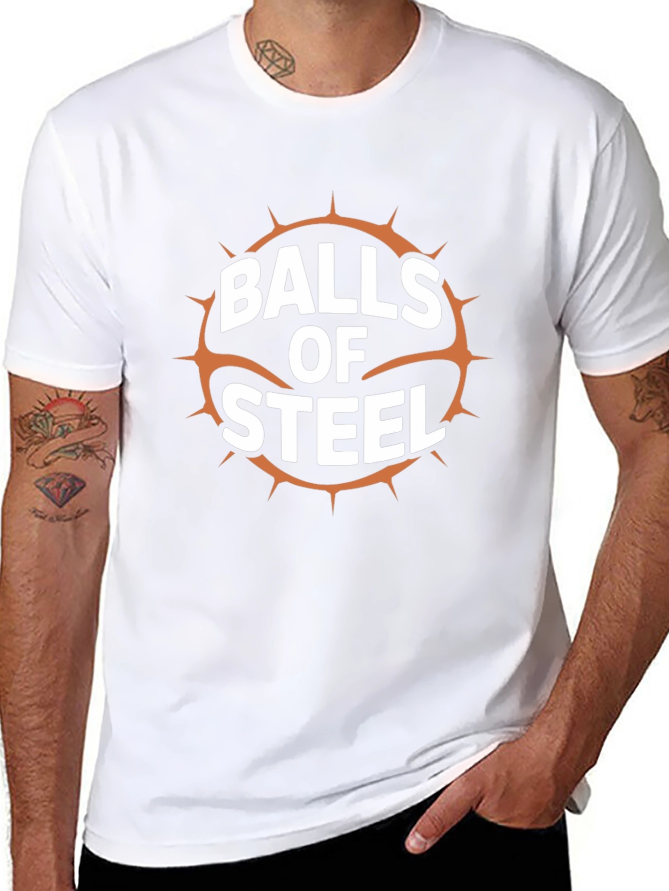 Balls of Steel Graphic T-Shirt - Black