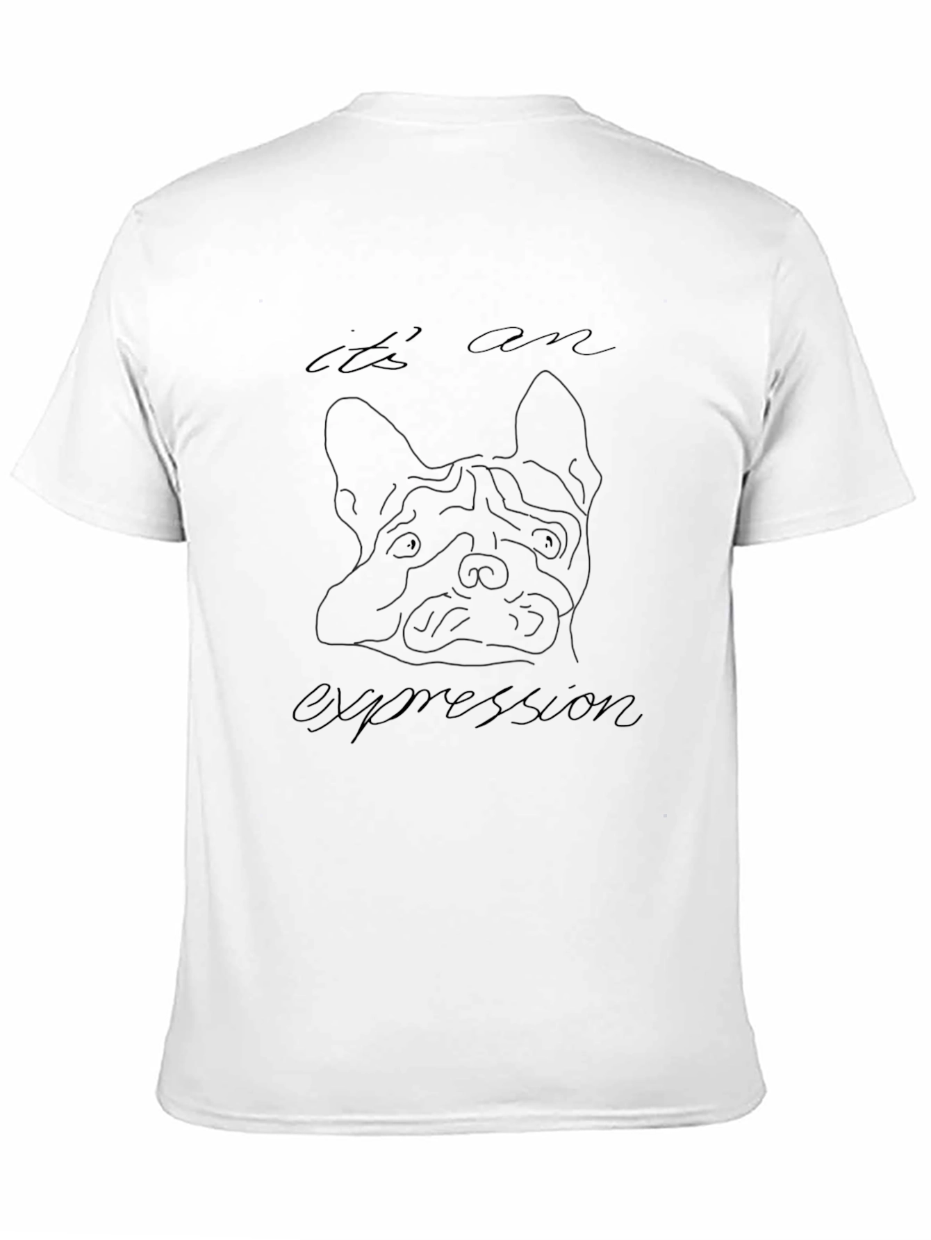 Dog Expression Graphic Black T-Shirt