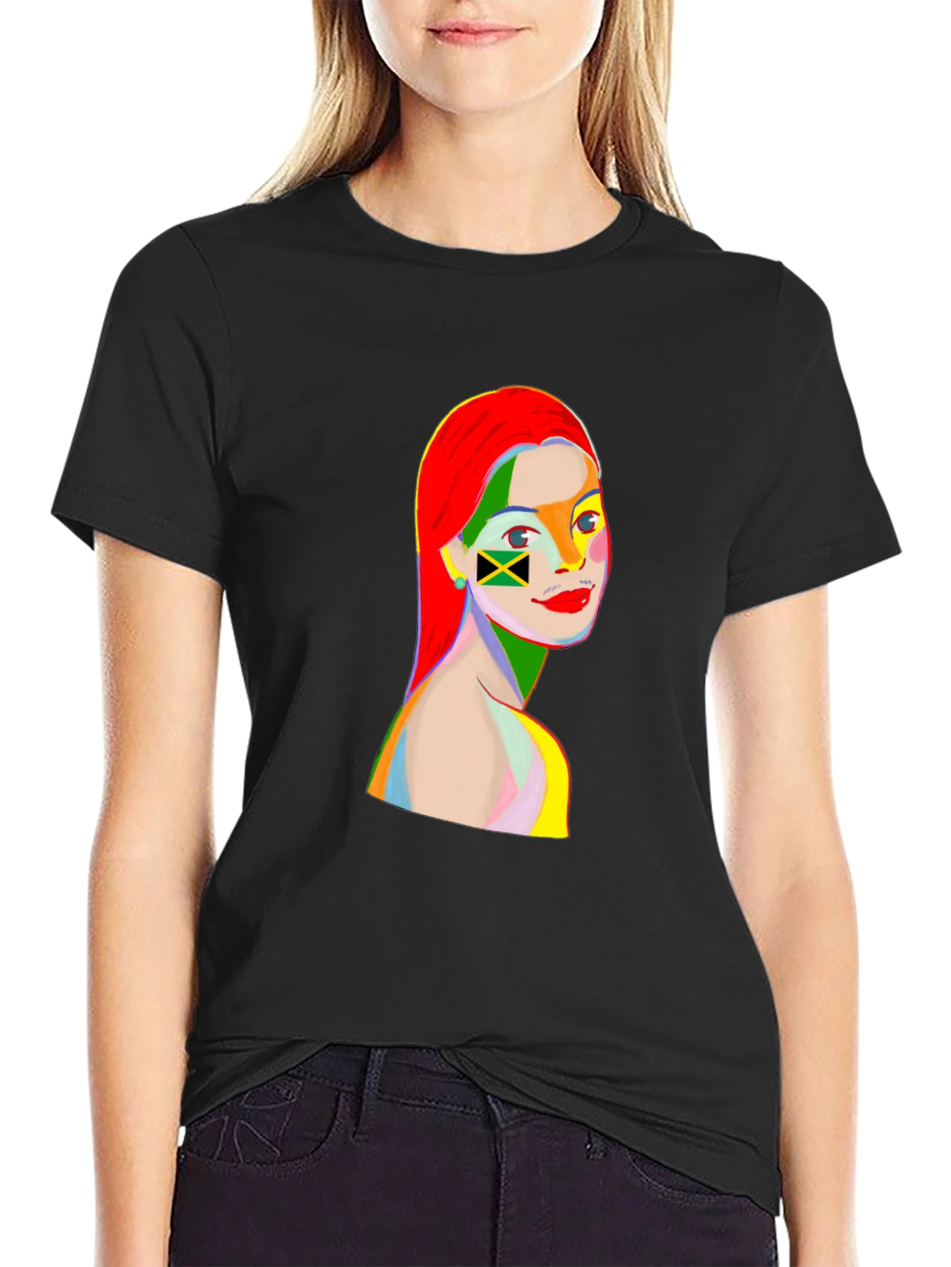 Jamaica Flag Pop Art T-Shirt
