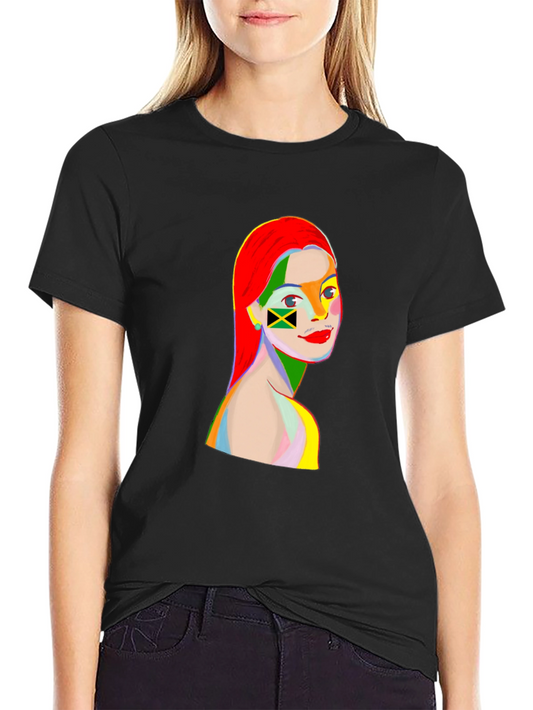 Jamaica Flag Pop Art T-Shirt