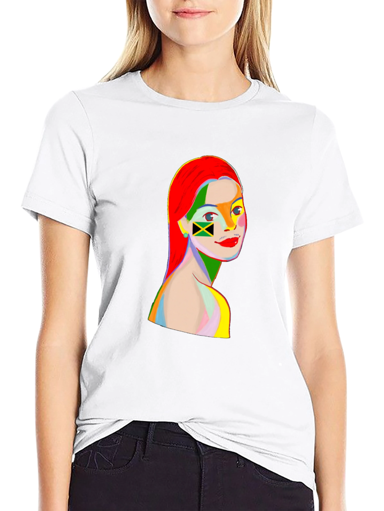 Jamaica Flag Pop Art T-Shirt