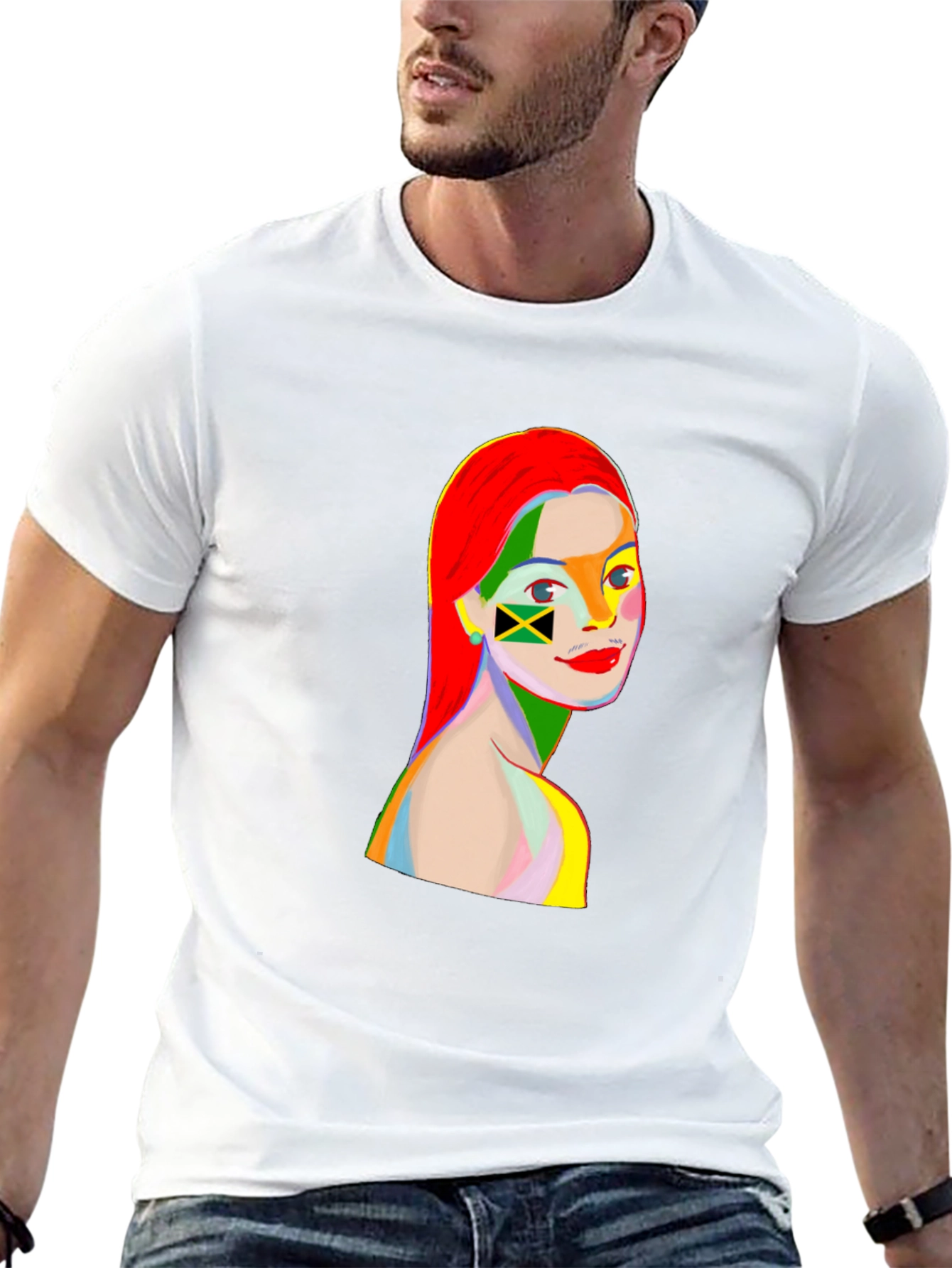 Jamaica Flag Pop Art T-Shirt