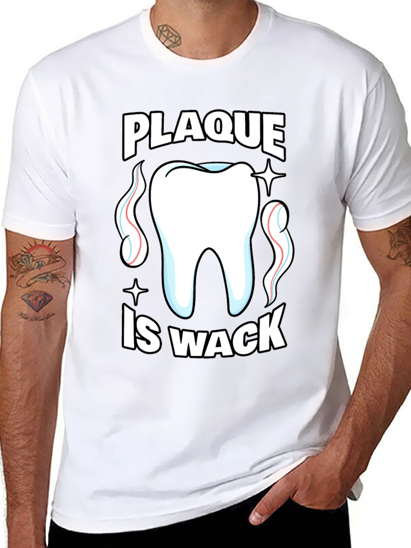 Plaque Is Wack Funny Dental T-Shirt