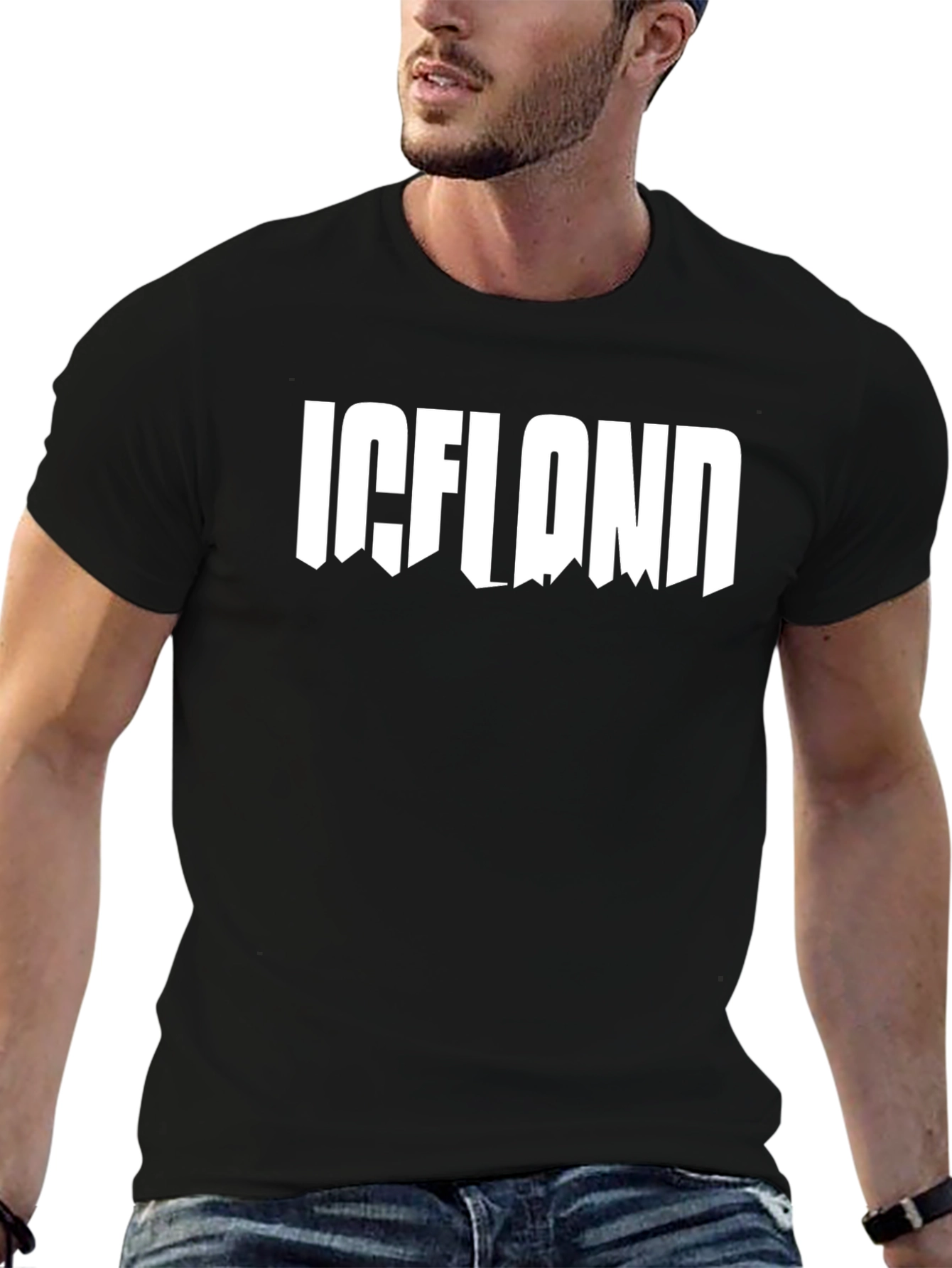Iceland Graphic Tee - Black T-Shirt