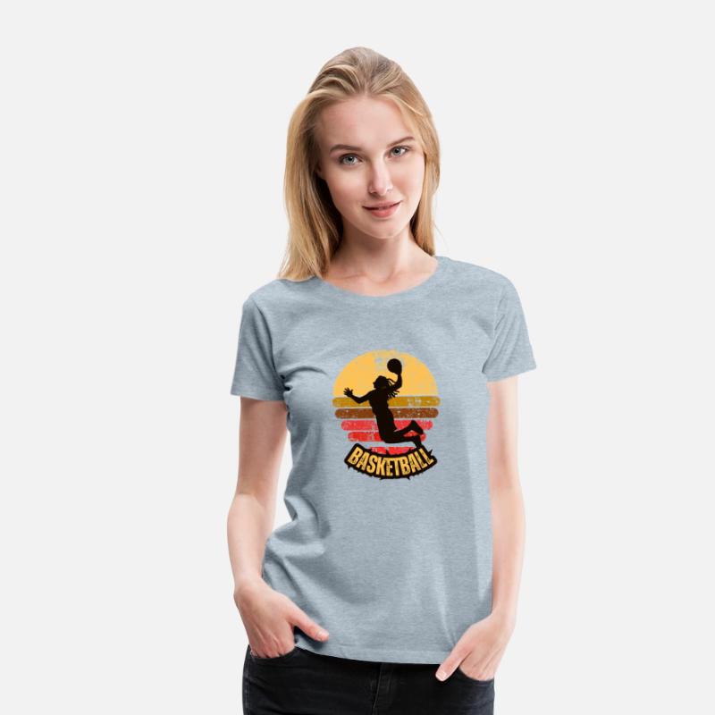 Yellow Red Vintage Retro Basketball T Shirt