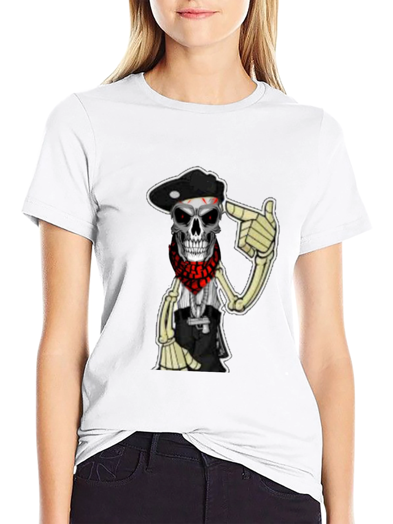 Skull Bandit Graphic T-Shirt - Classic Black Tee