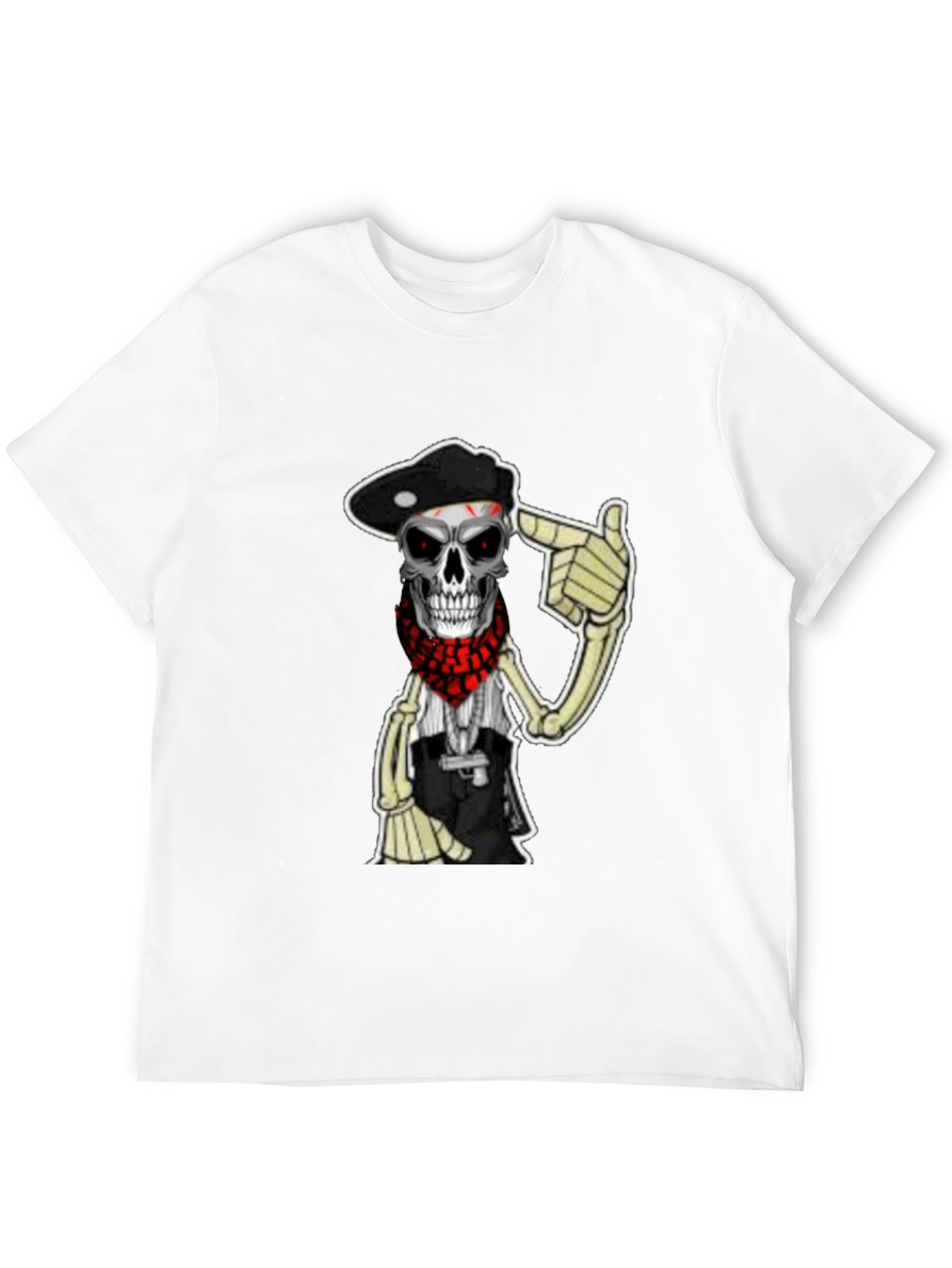 Skull Bandit Graphic T-Shirt - Classic Black Tee