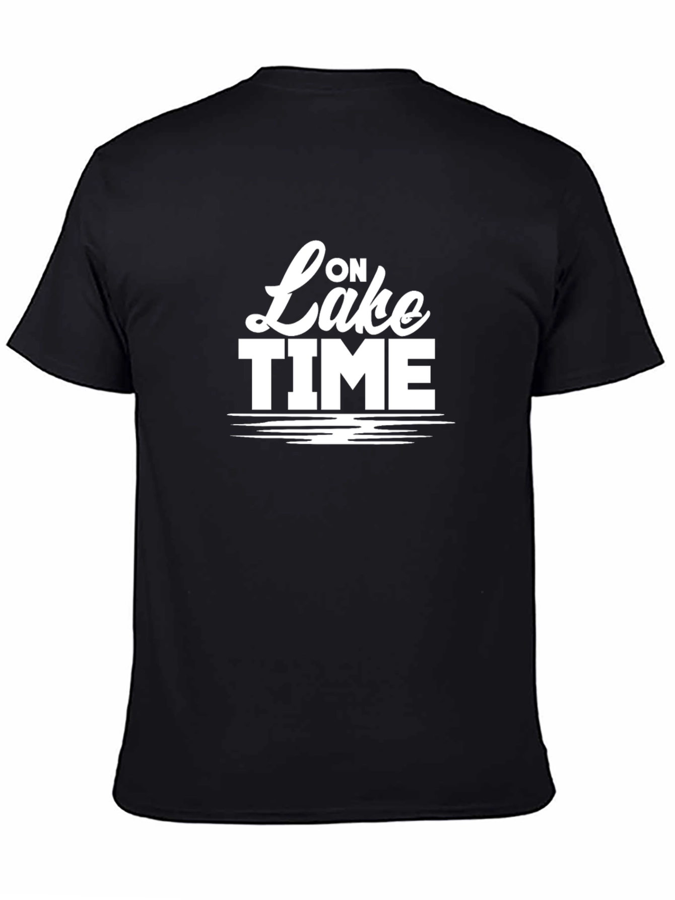On Lake Time Black Graphic T-Shirt