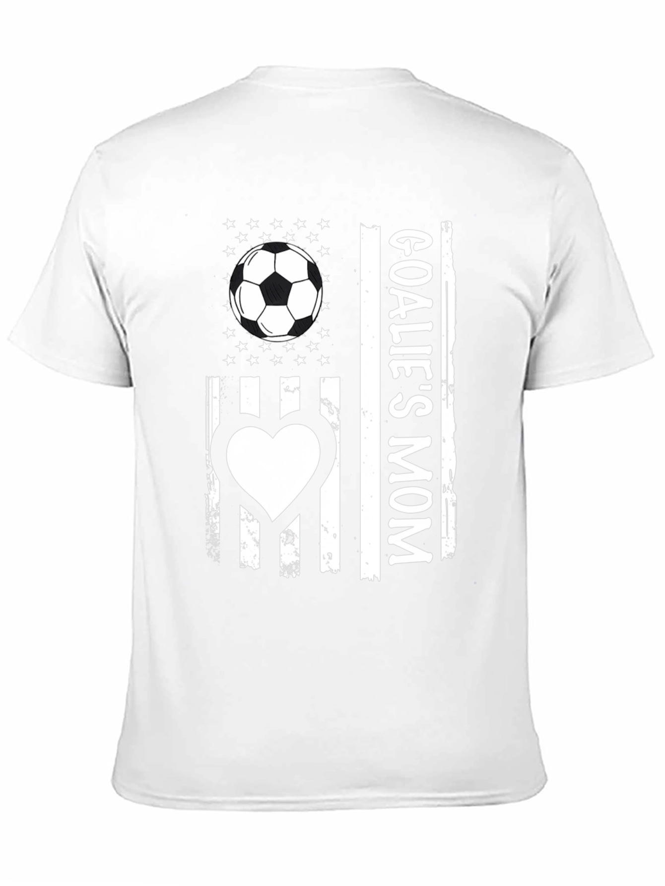 Goalies Mom USA Flag T-Shirt