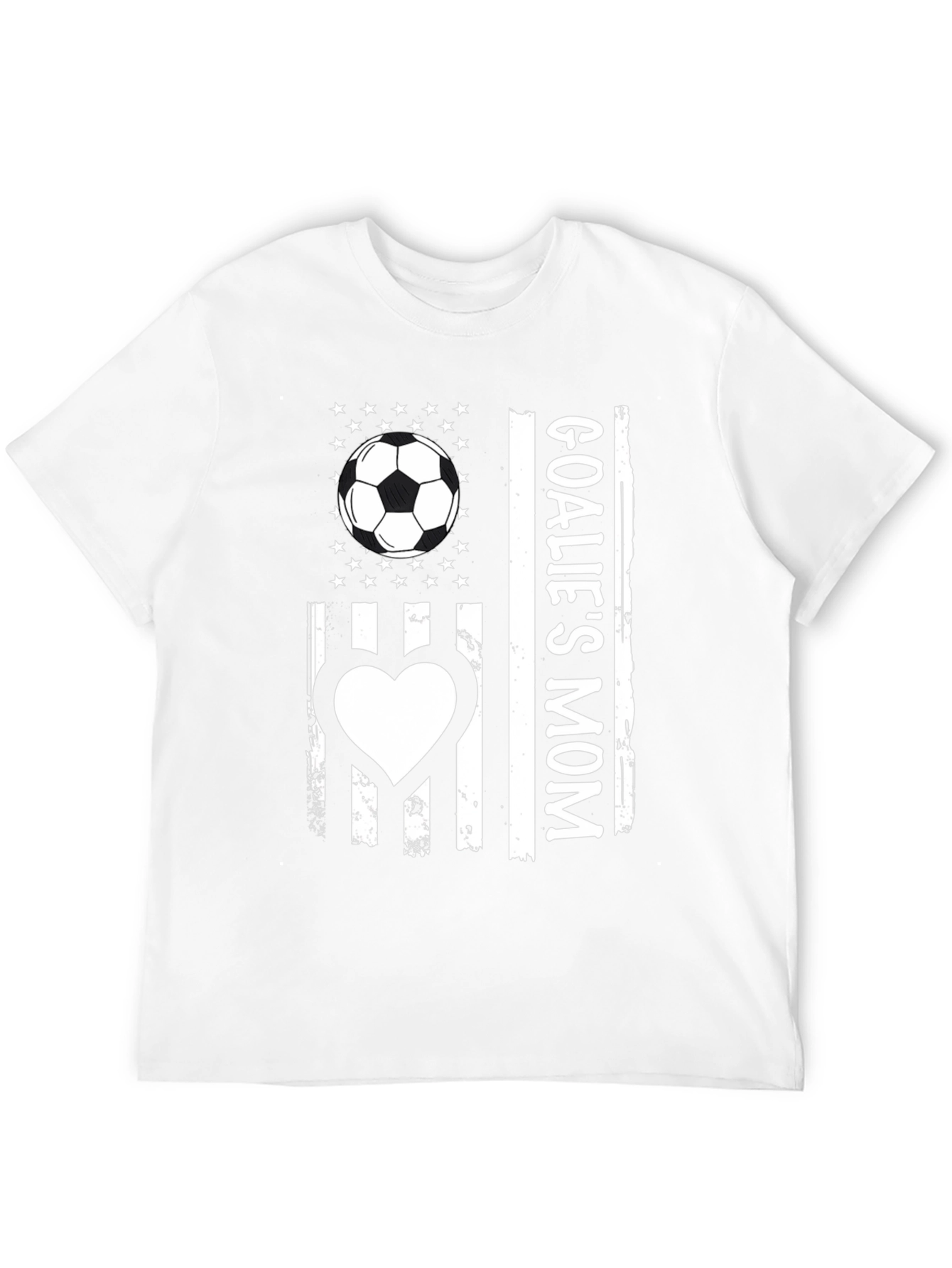 Goalies Mom USA Flag T-Shirt