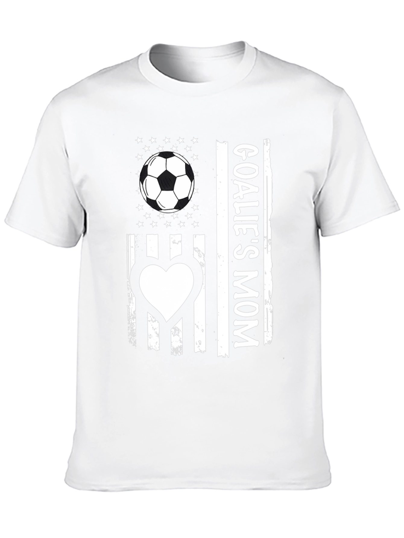 Goalies Mom USA Flag T-Shirt
