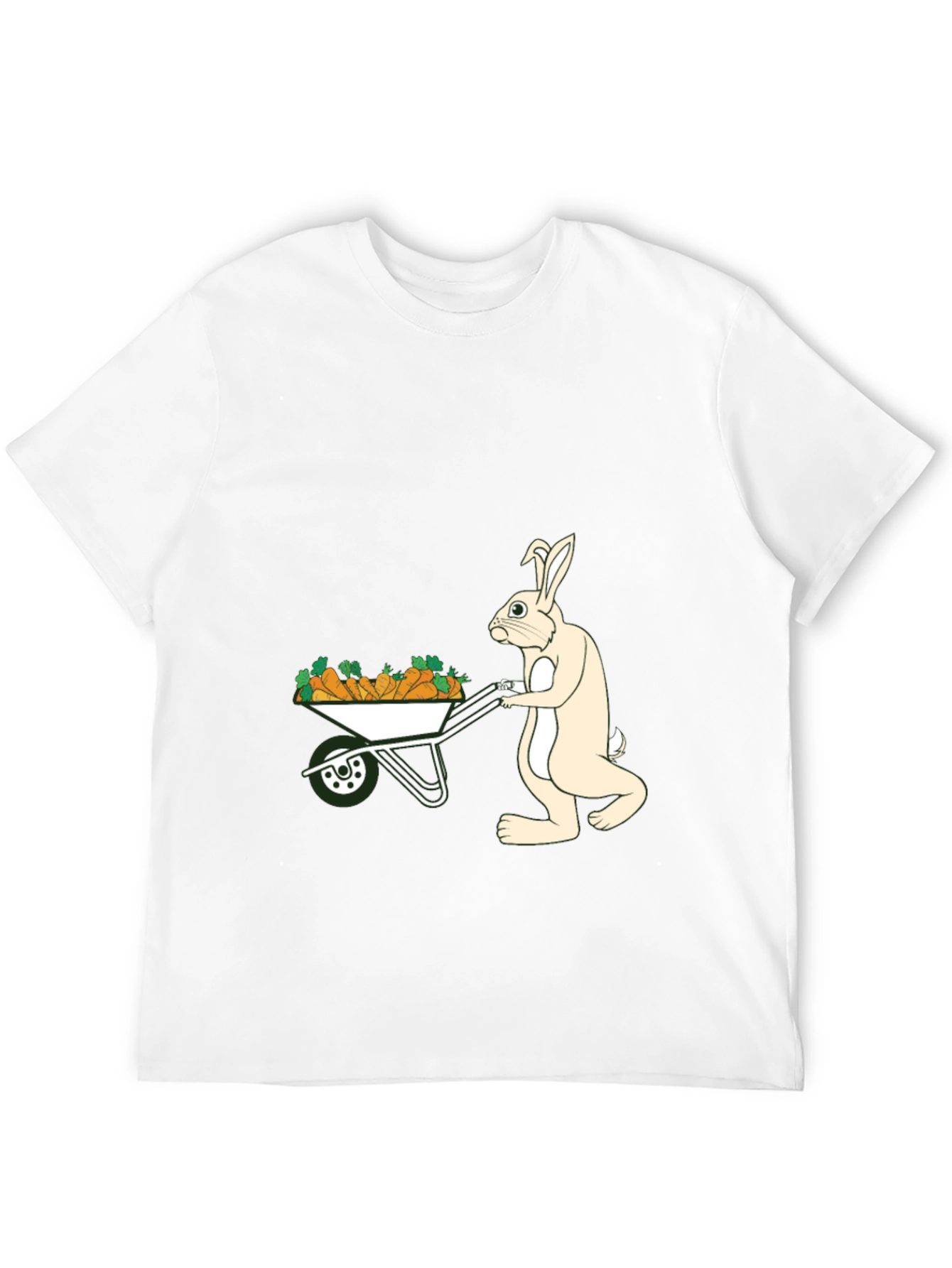 Bunny Carrot Wheelbarrow T-Shirt
