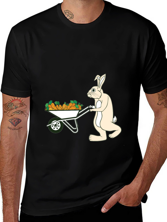 Bunny Carrot Wheelbarrow T-Shirt