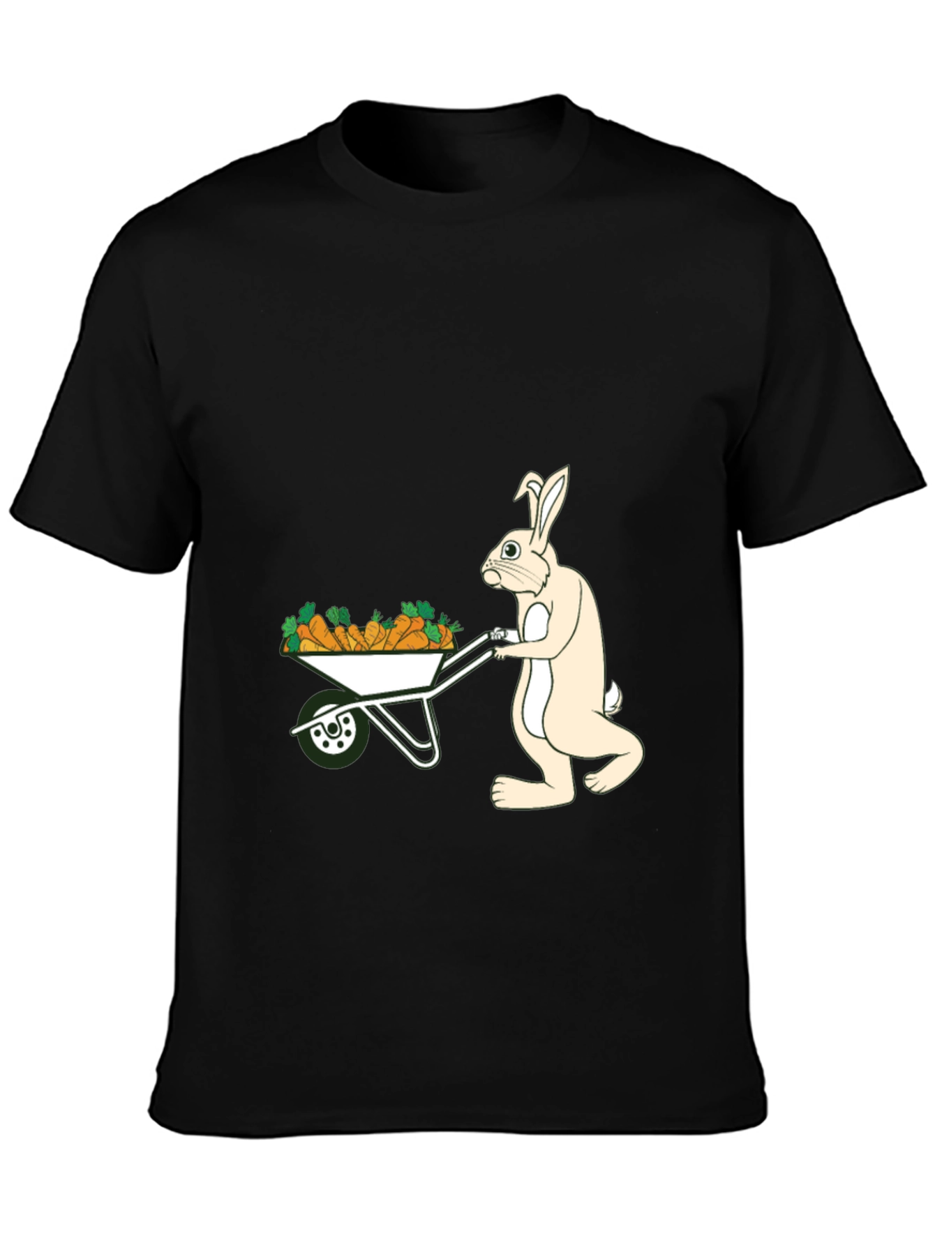 Bunny Carrot Wheelbarrow T-Shirt