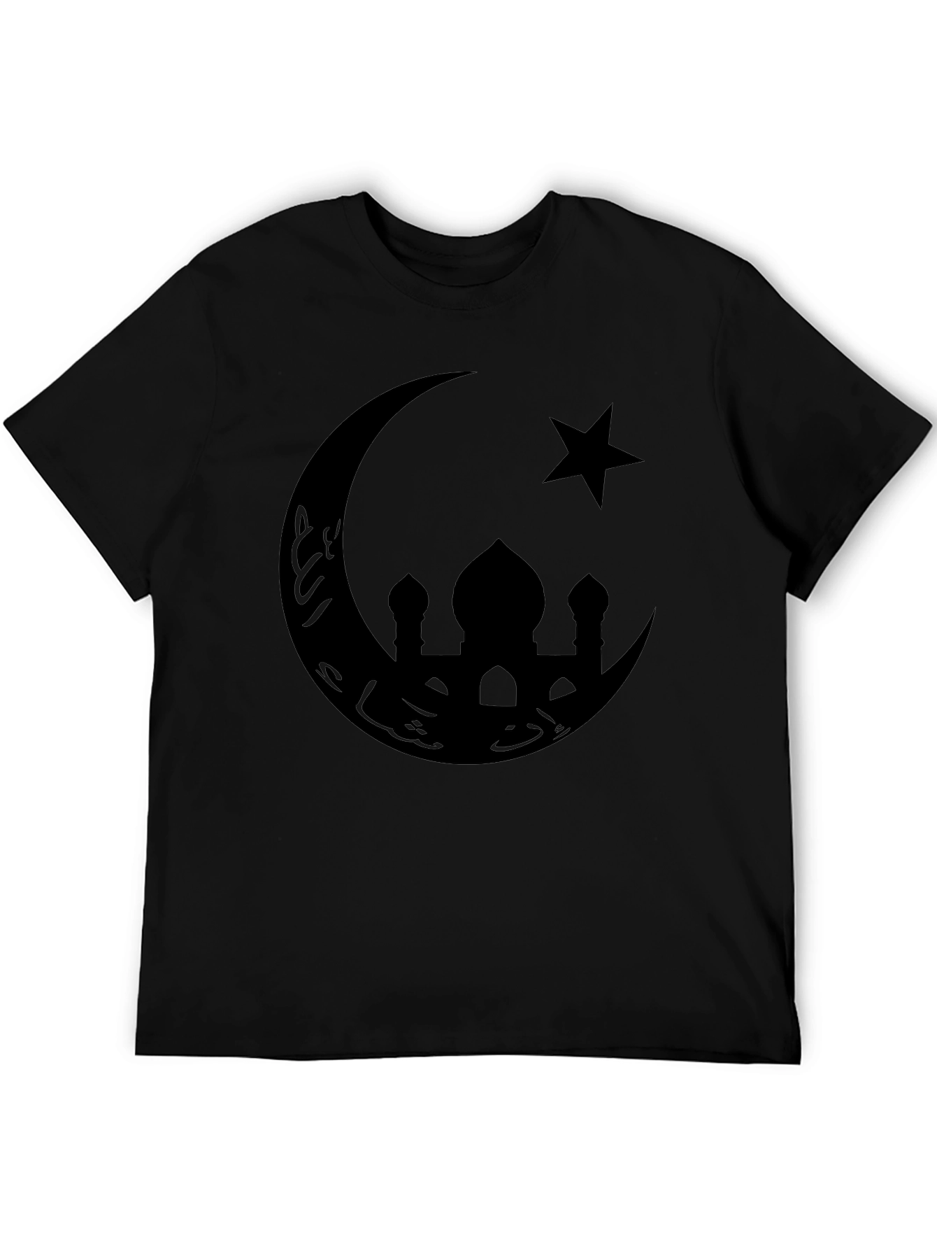 Mosque Moon & Star Graphic Tee - Black
