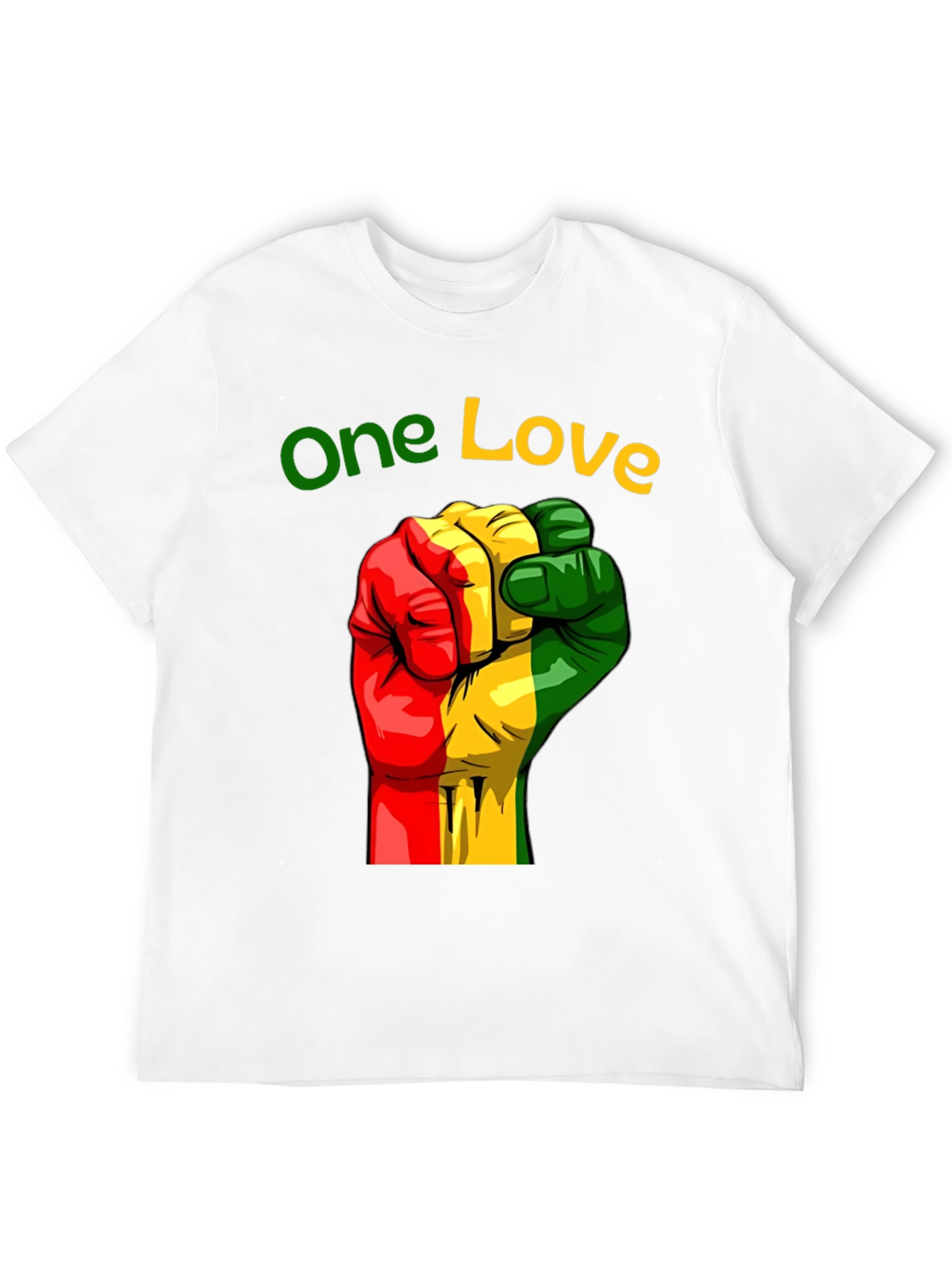 One Love Rasta Fist Graphic Tee