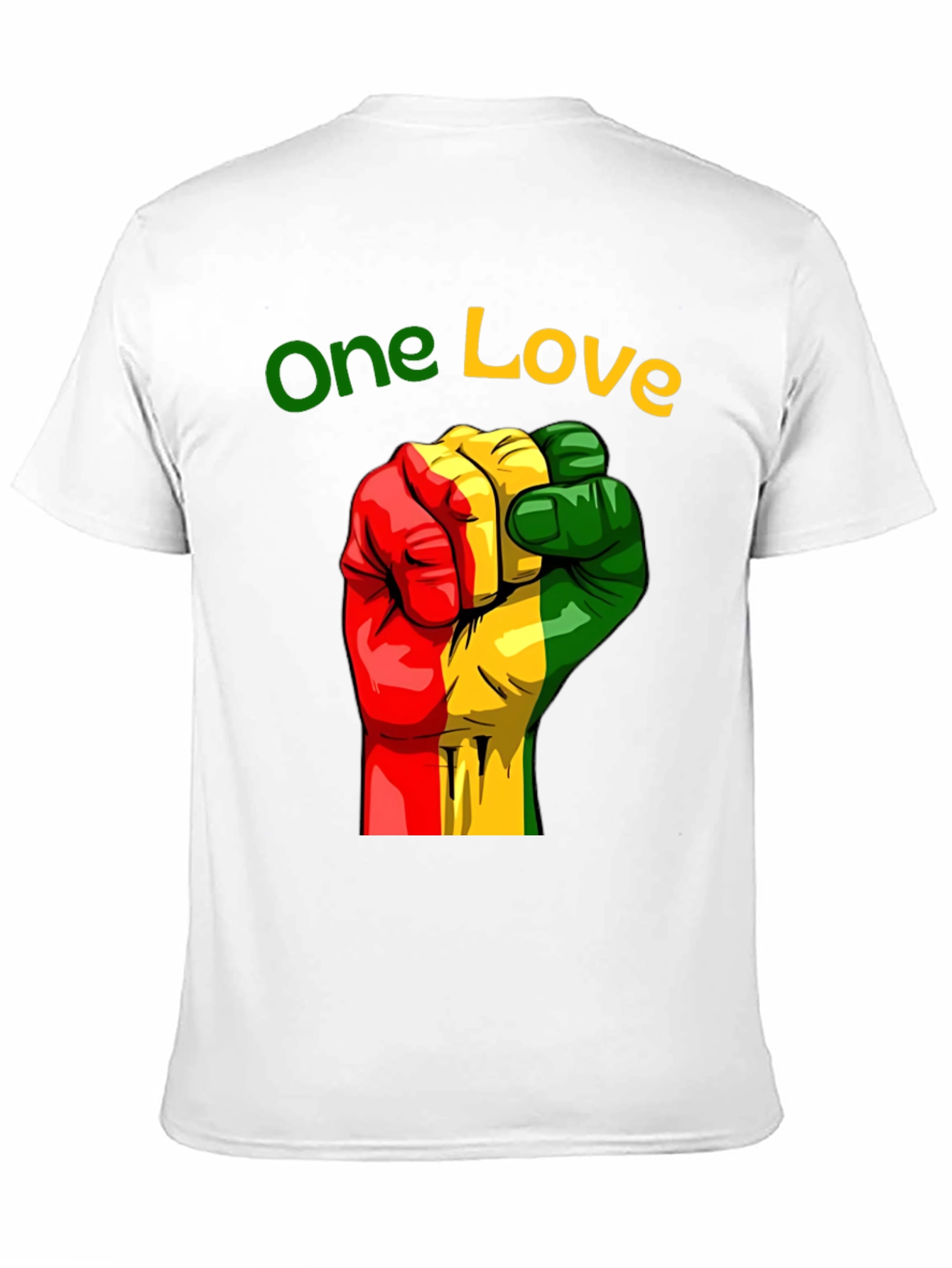 One Love Rasta Fist Graphic Tee