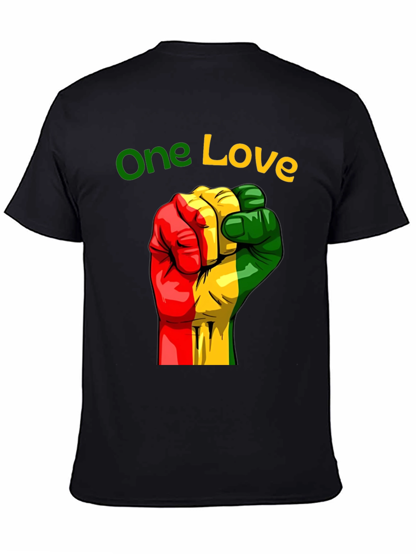 One Love Rasta Fist Graphic Tee