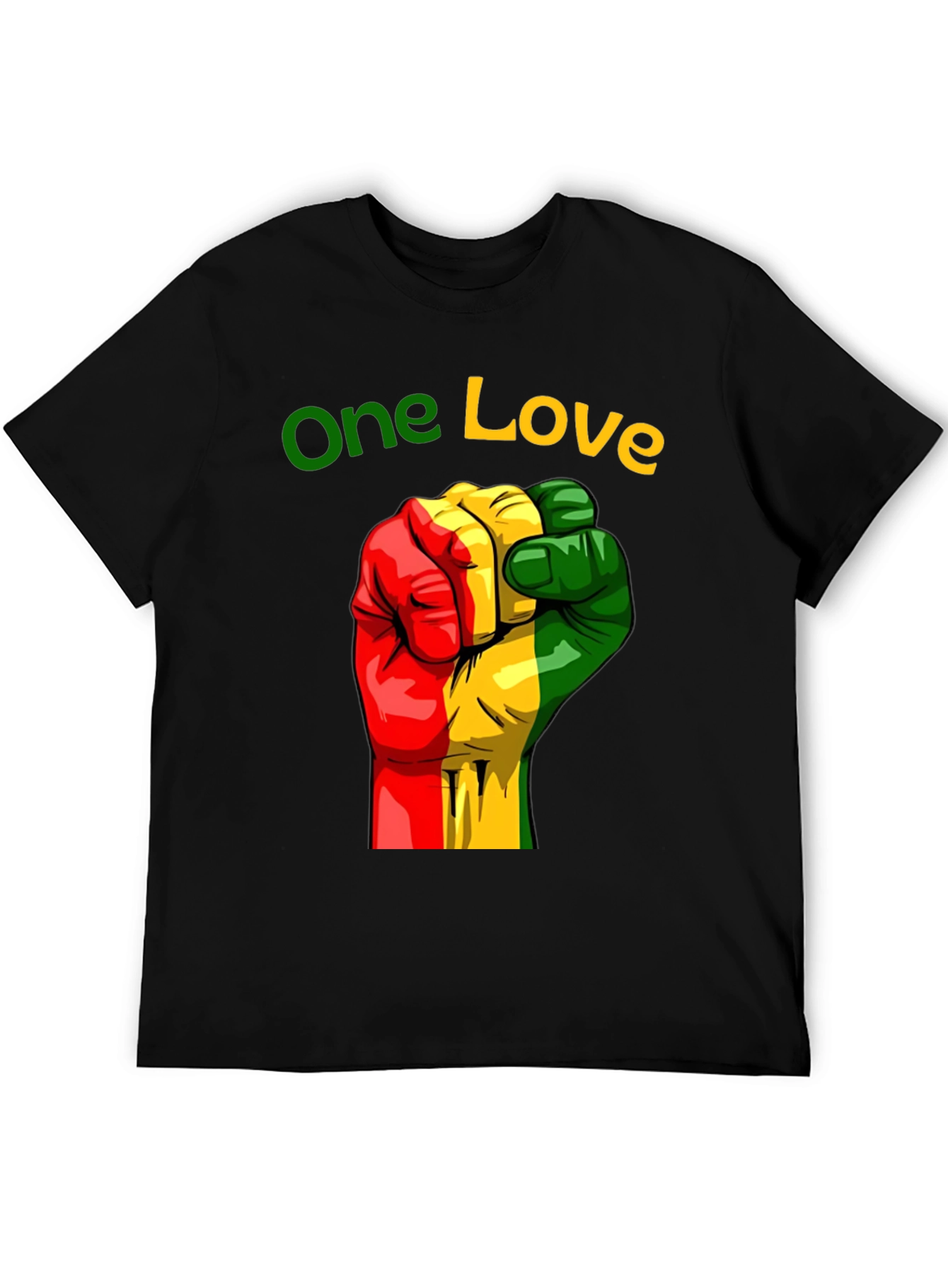 One Love Rasta Fist Graphic Tee