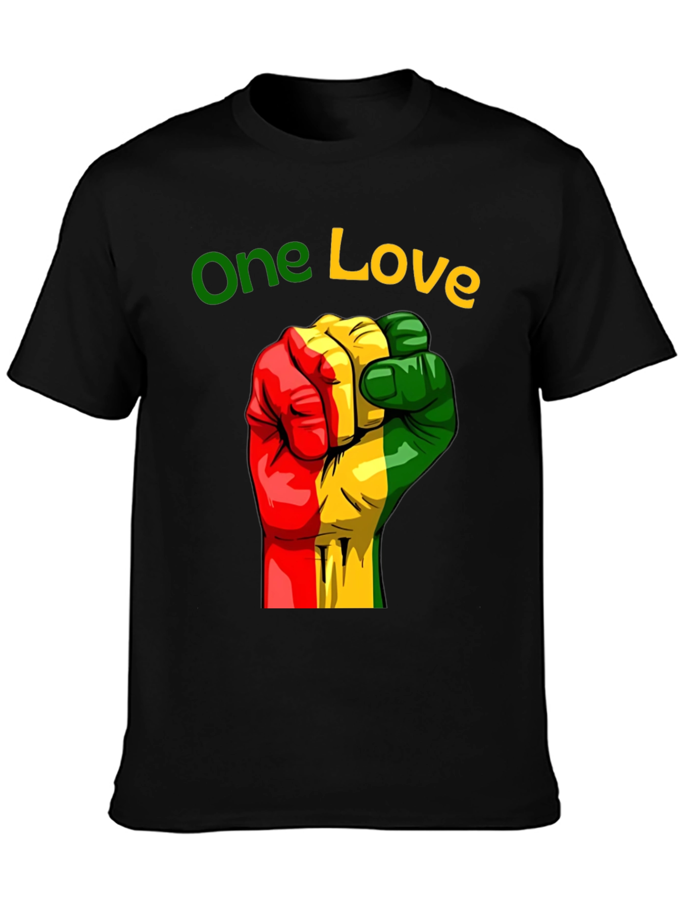 One Love Rasta Fist Graphic Tee