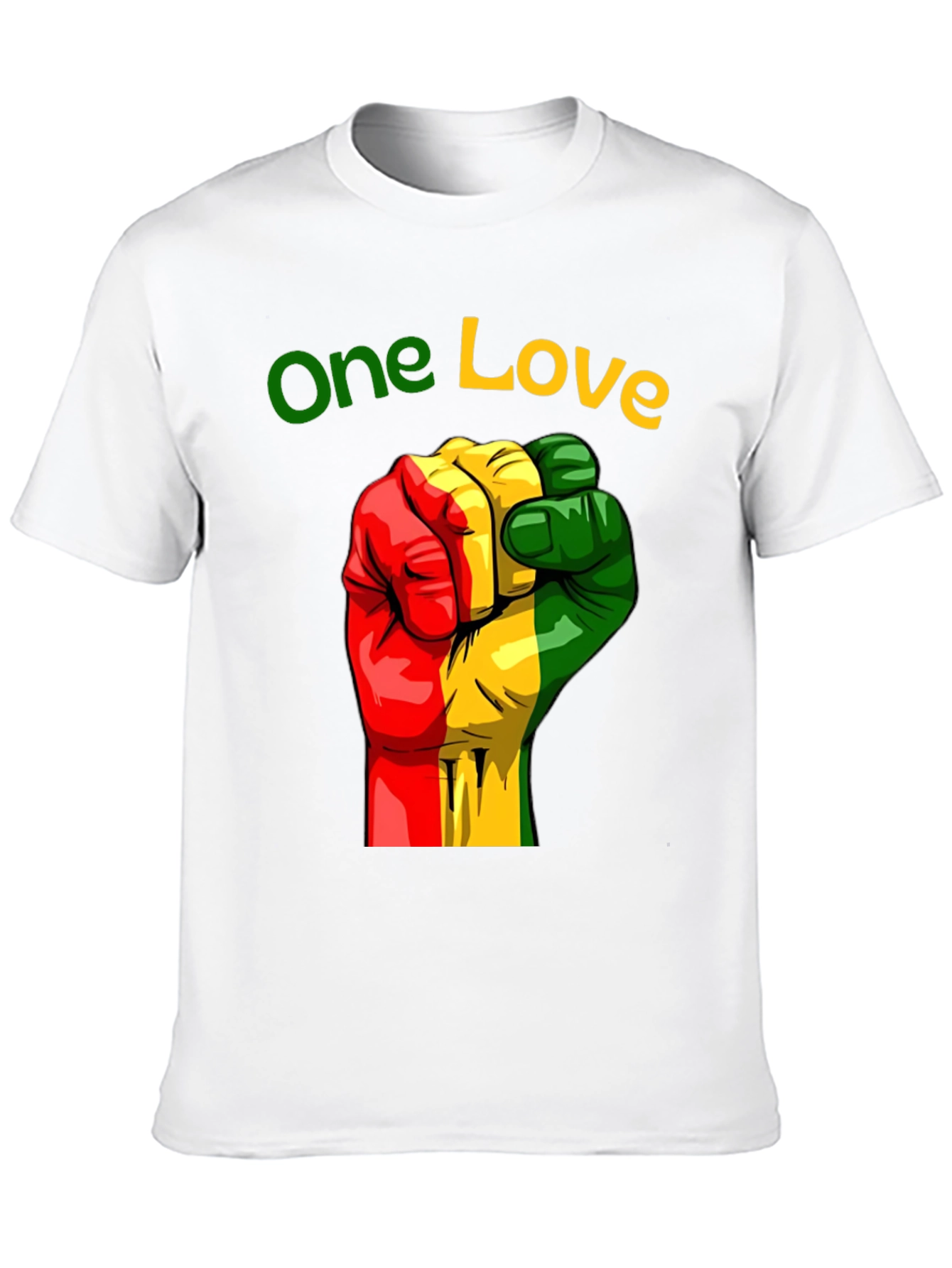 One Love Rasta Fist Graphic Tee