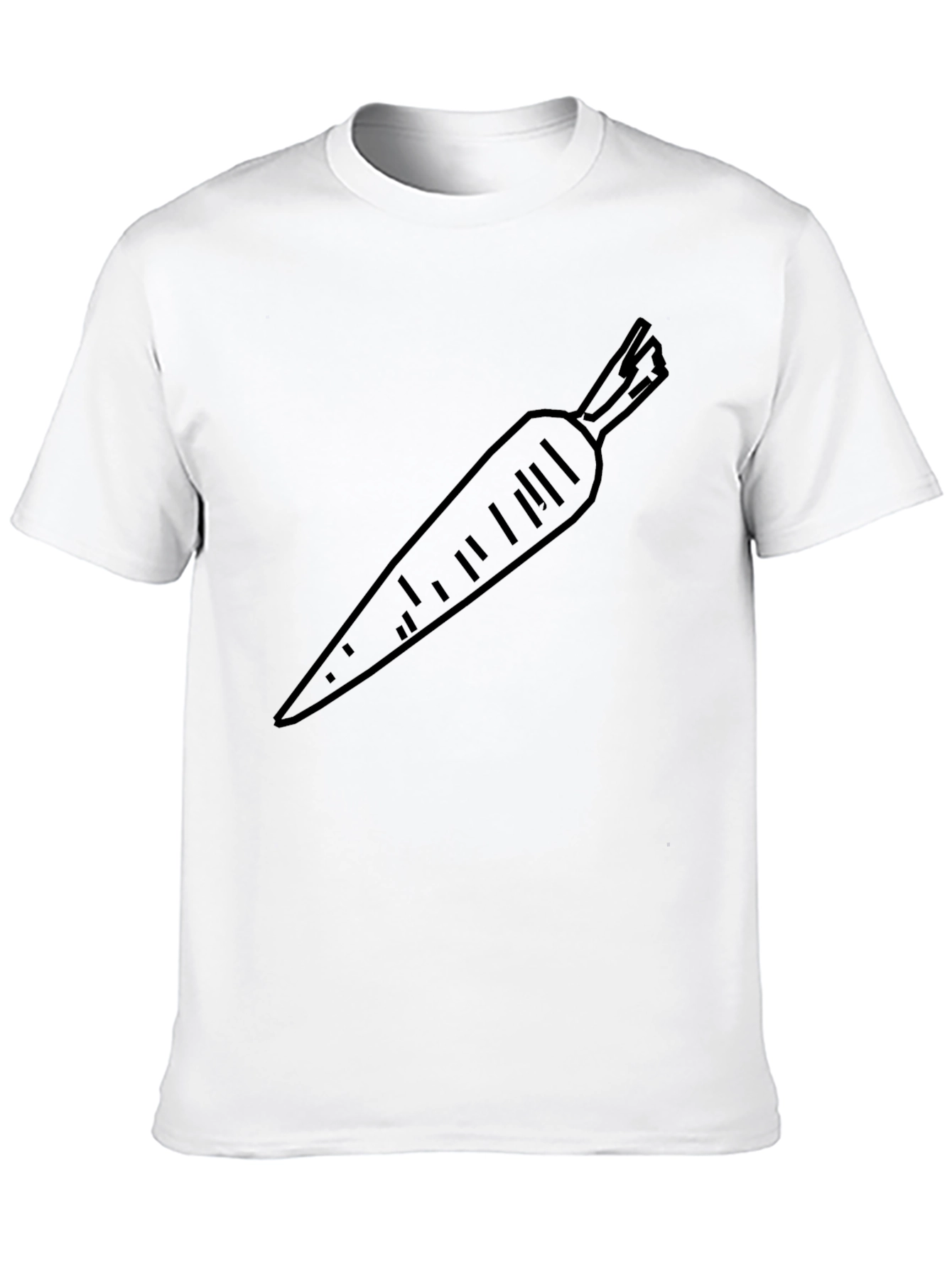Carrot Graphic Tee - Black Unisex T-Shirt