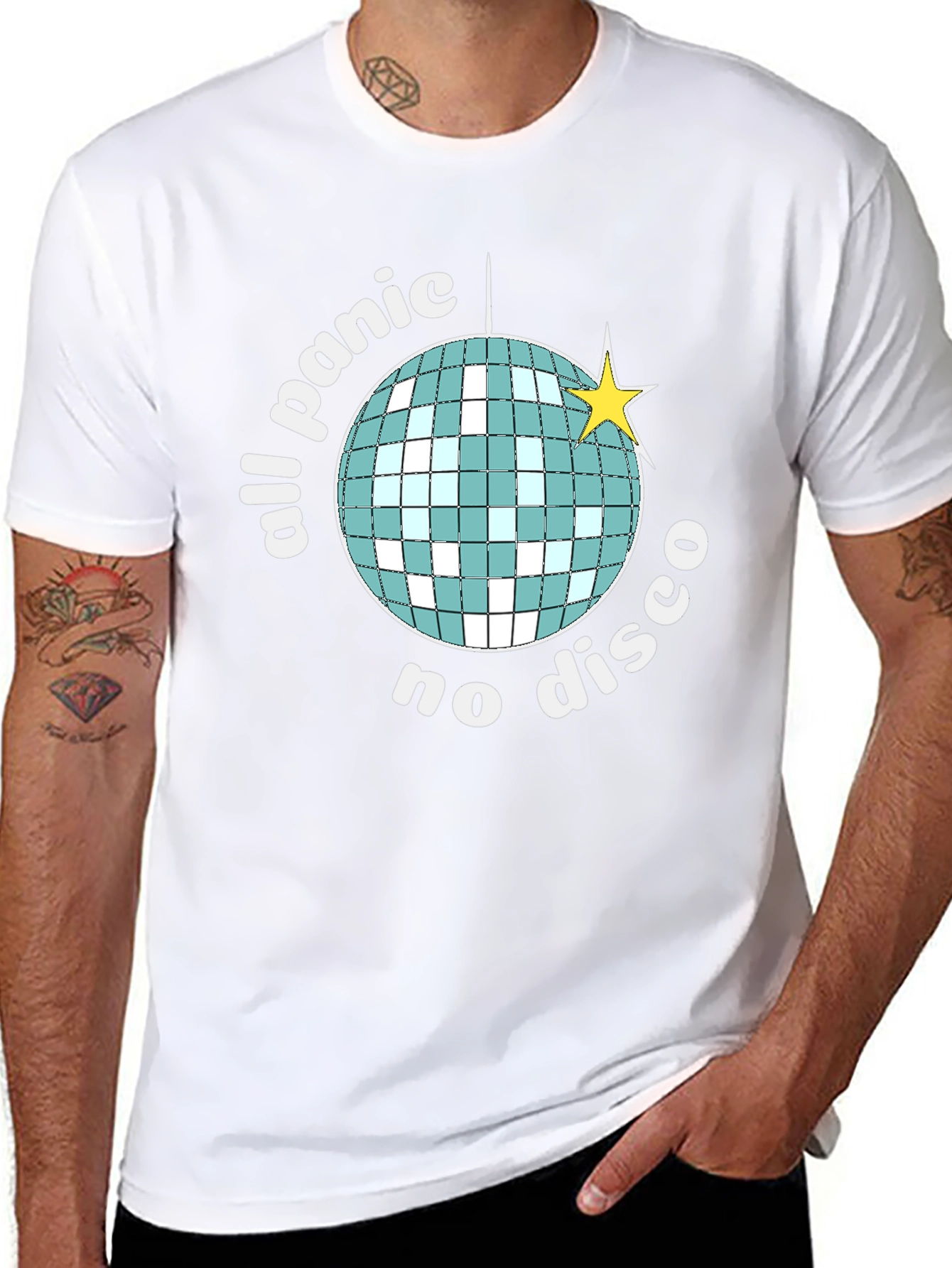 All Panic No Disco Black T-Shirt