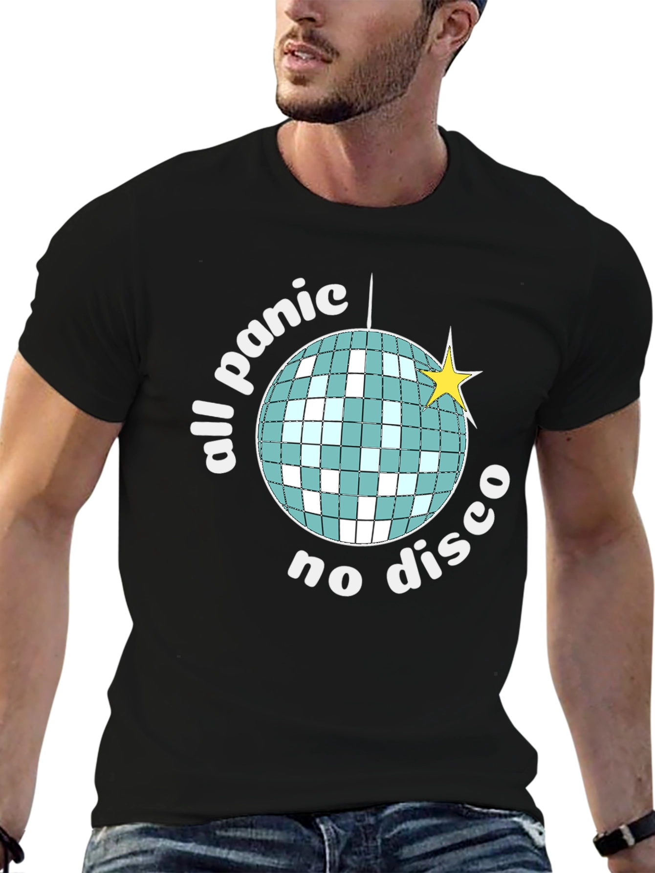 All Panic No Disco Black T-Shirt