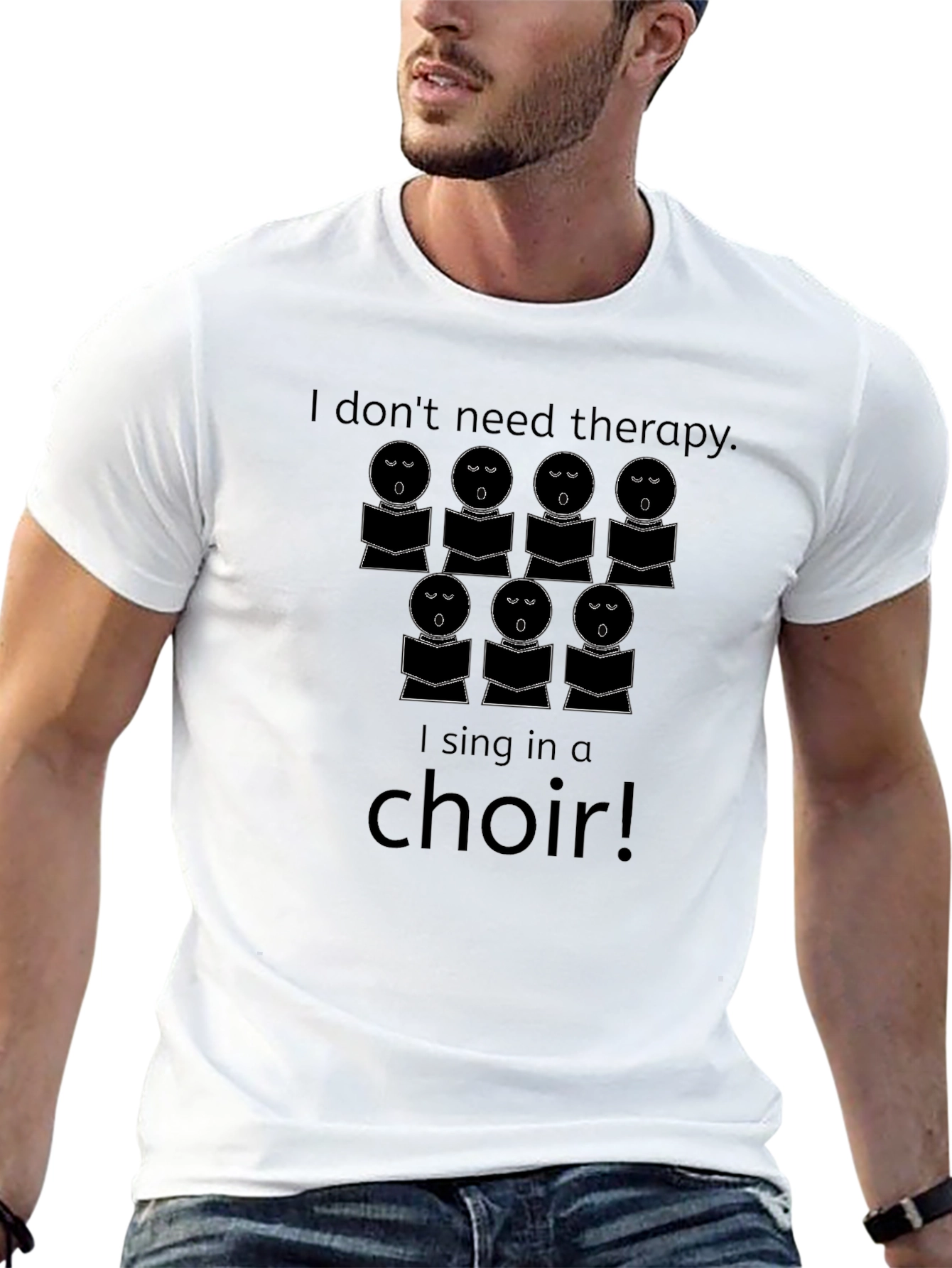 Choir Singer Therapy T-Shirt - Black