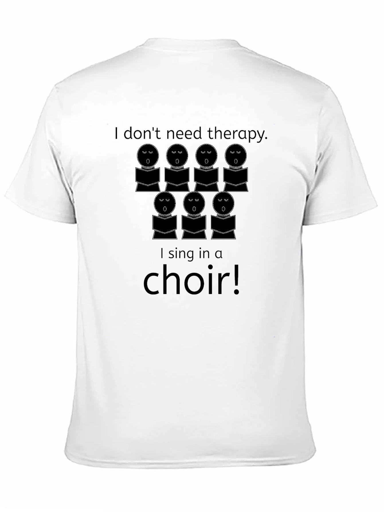 Choir Singer Therapy T-Shirt - Black