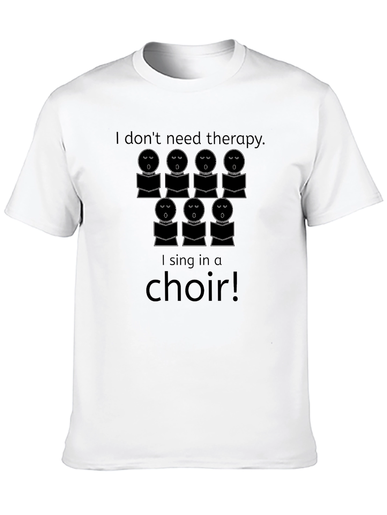 Choir Singer Therapy T-Shirt - Black
