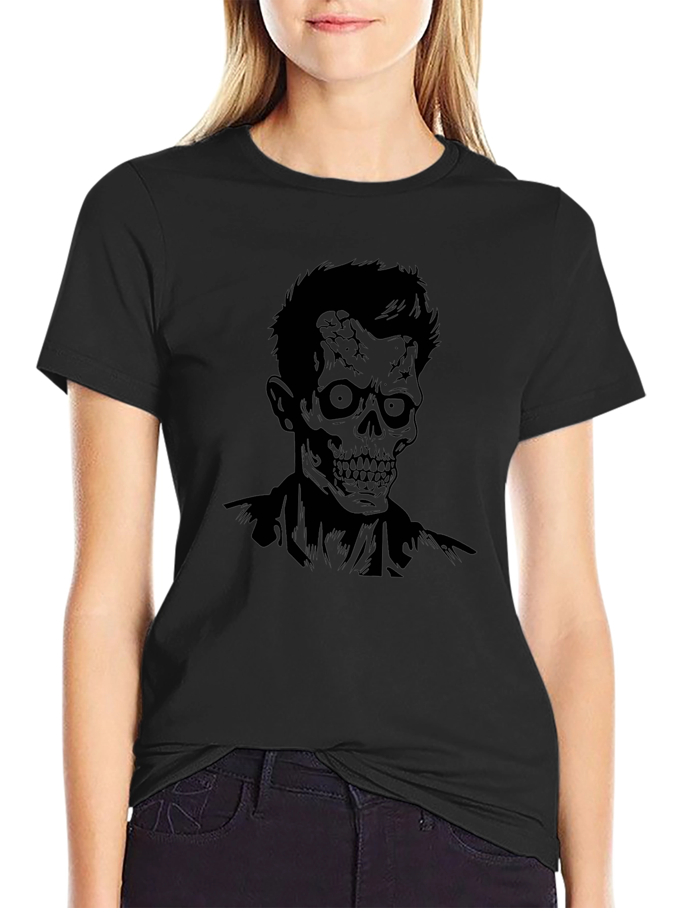 Zombie Graphic Black T-Shirt