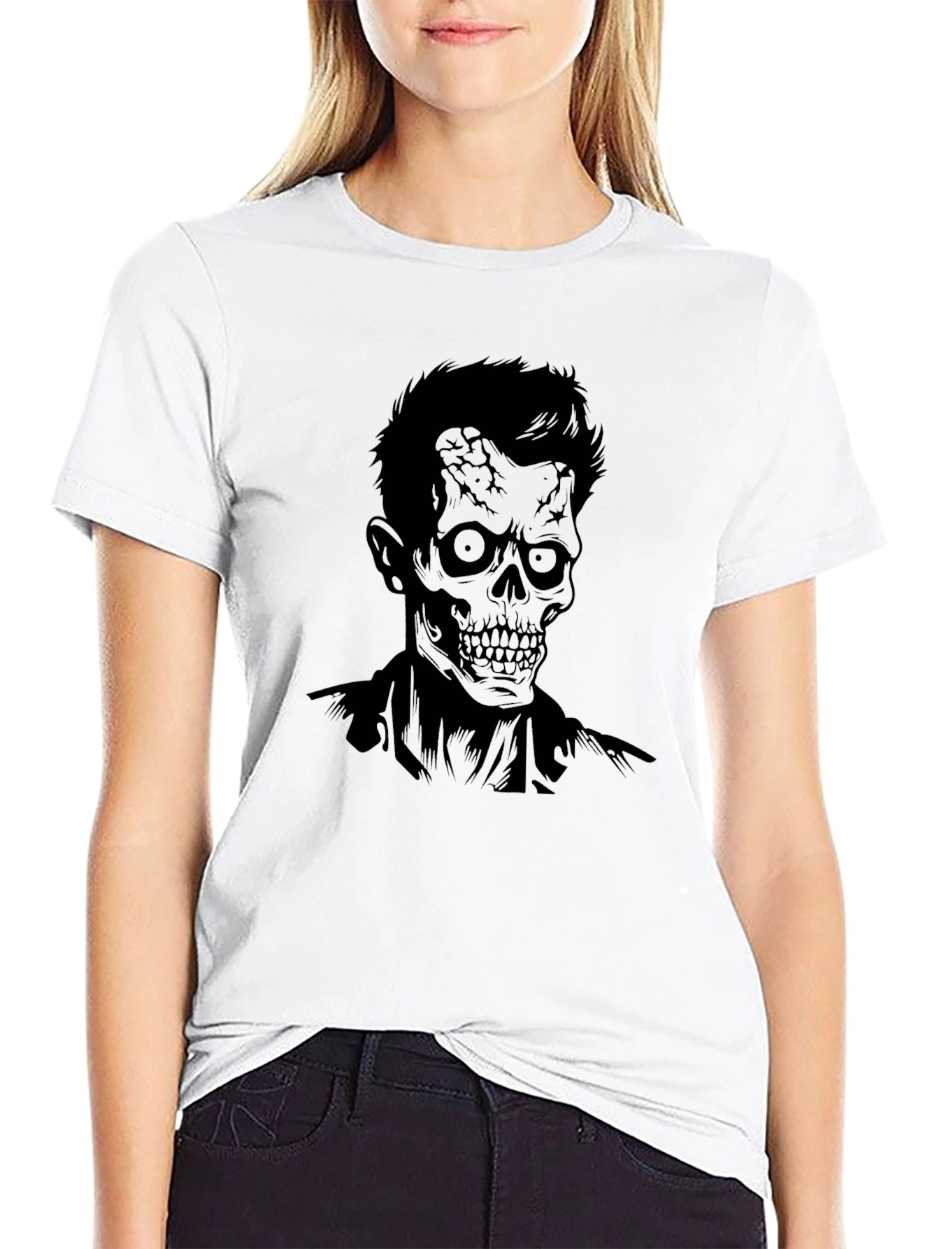 Zombie Graphic Black T-Shirt