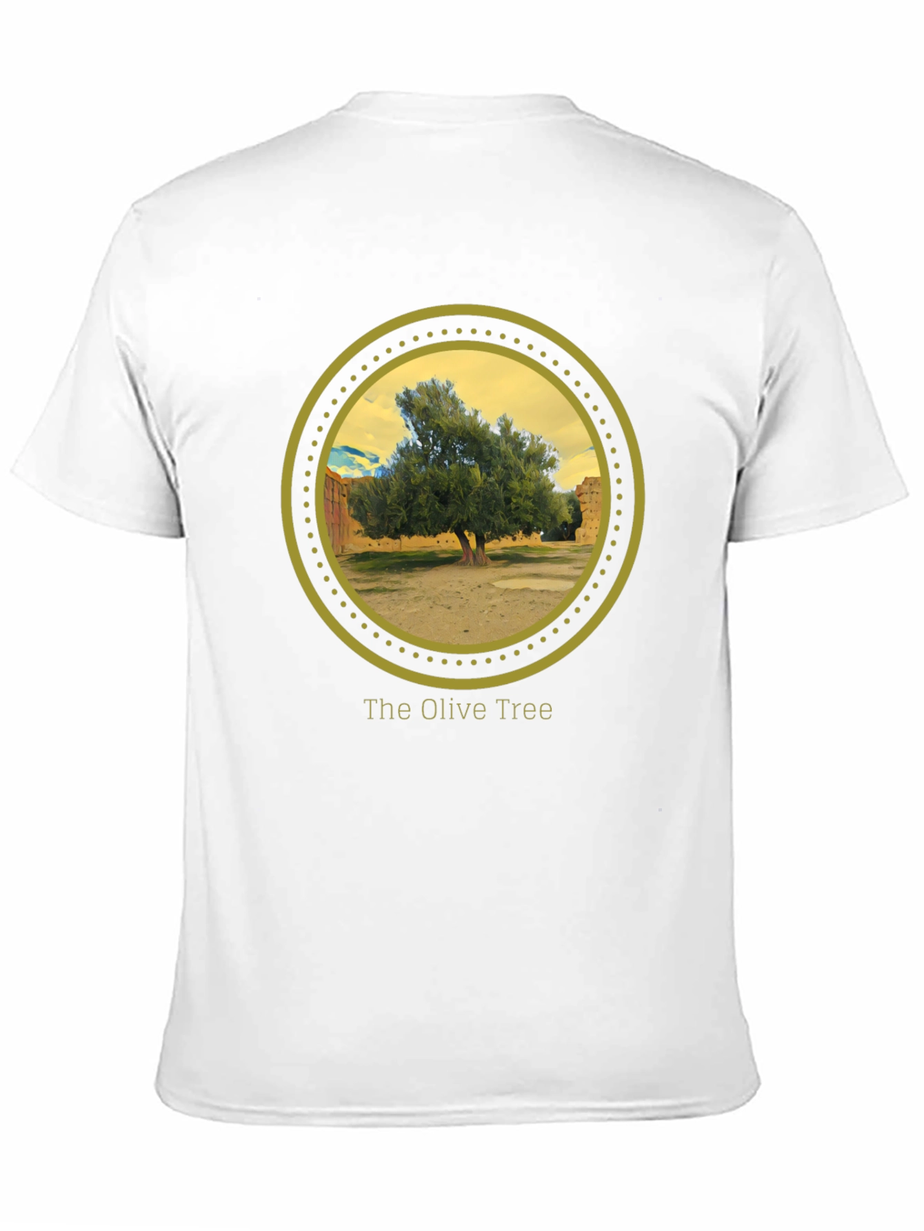 Olive Tree Graphic Tee - Nature Inspired Black T-Shirt
